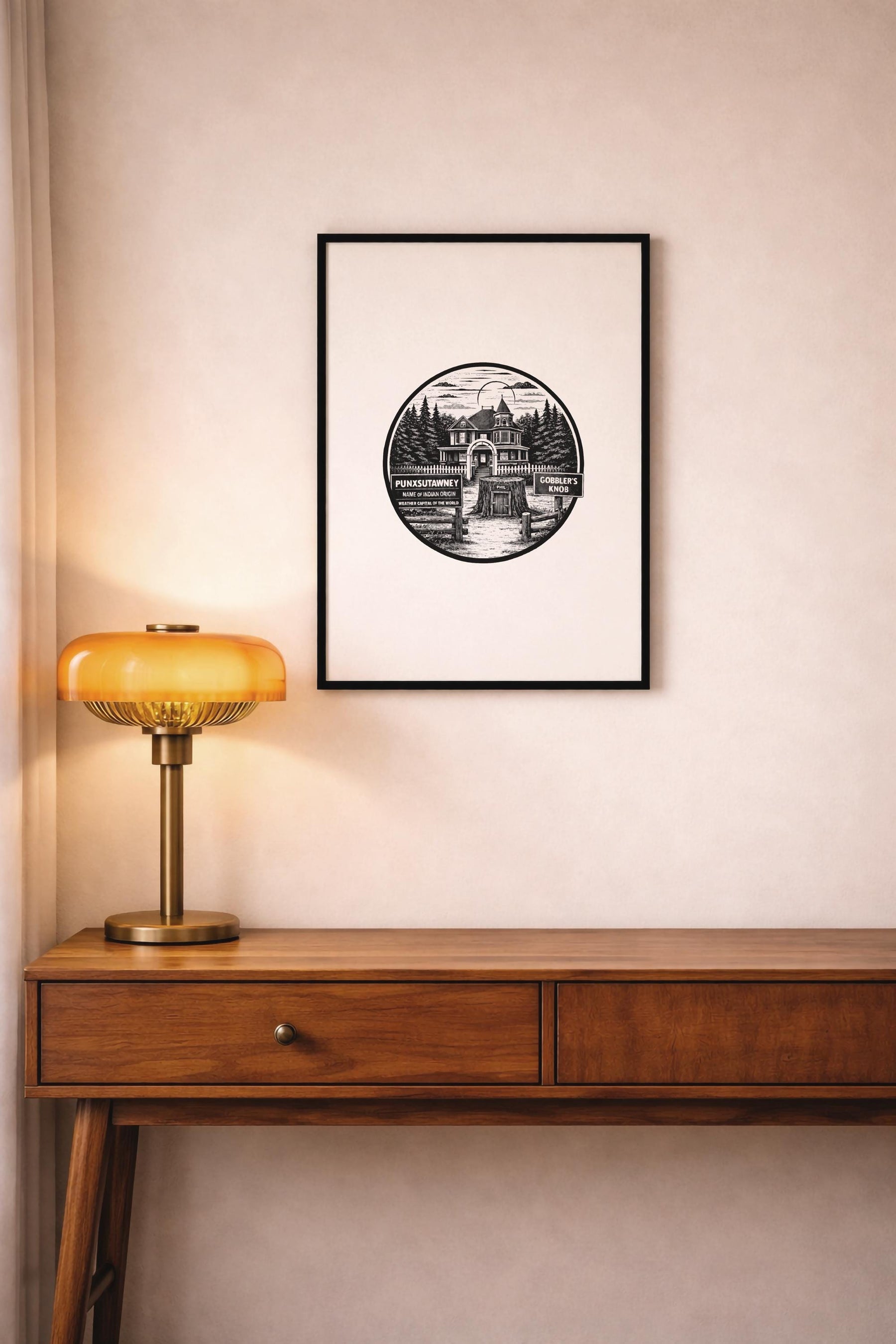 Groundhog Day Print – Gobbler’s Knob Punxsutawney Pennsylvania Film Art Print, Minimalist Movie Location Poster — image 7