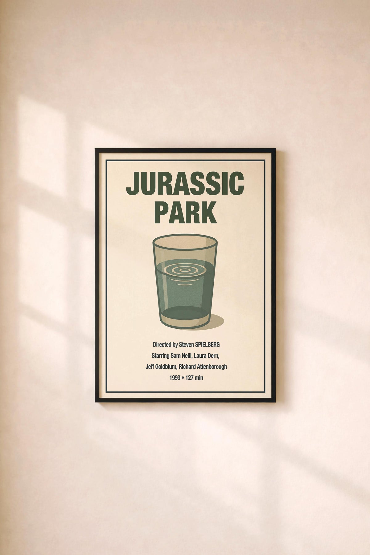 Jurassic Park Minimalist Movie Poster – Film Art Cinema Print