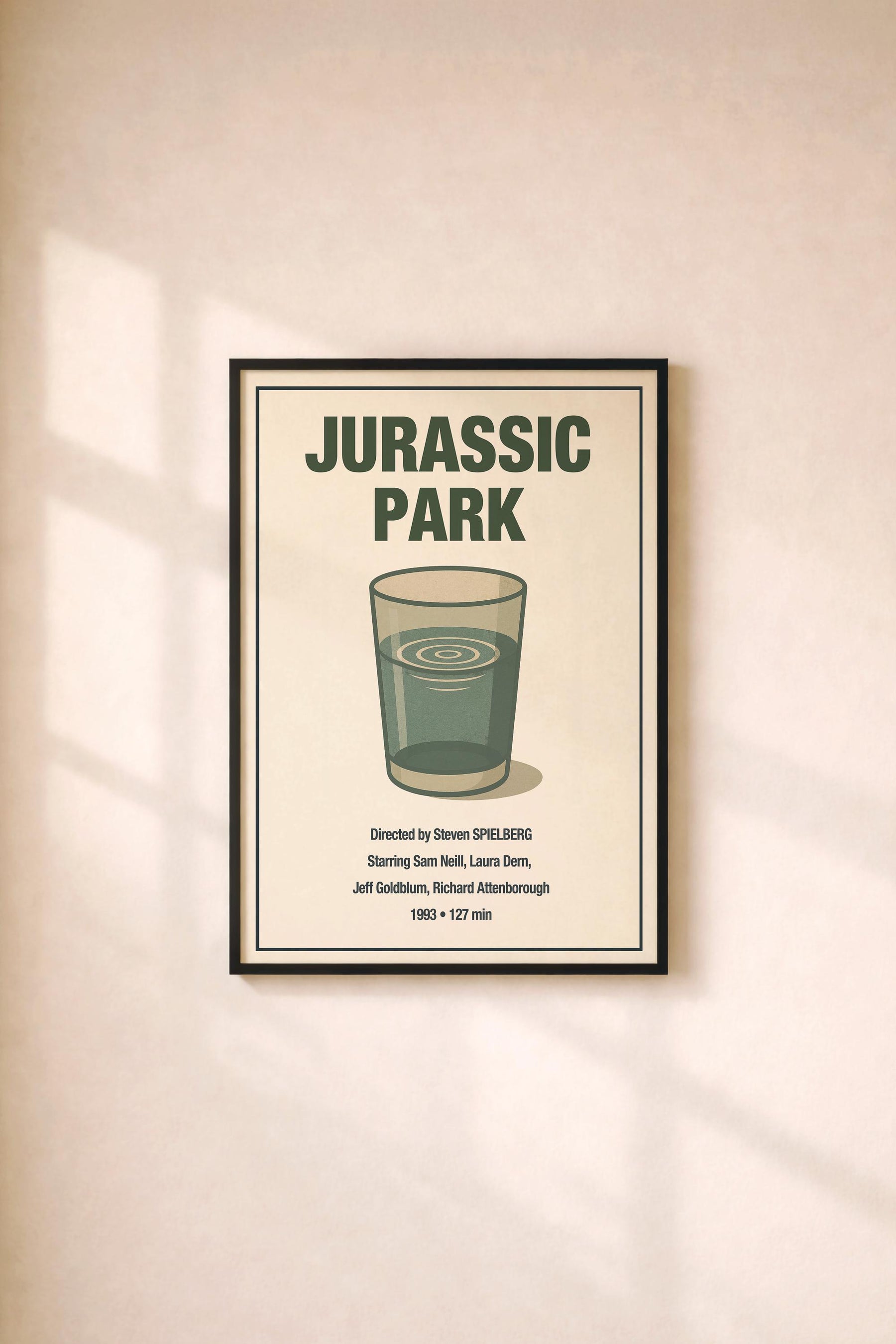 Jurassic Park Minimalist Movie Poster – Film Art Cinema Print