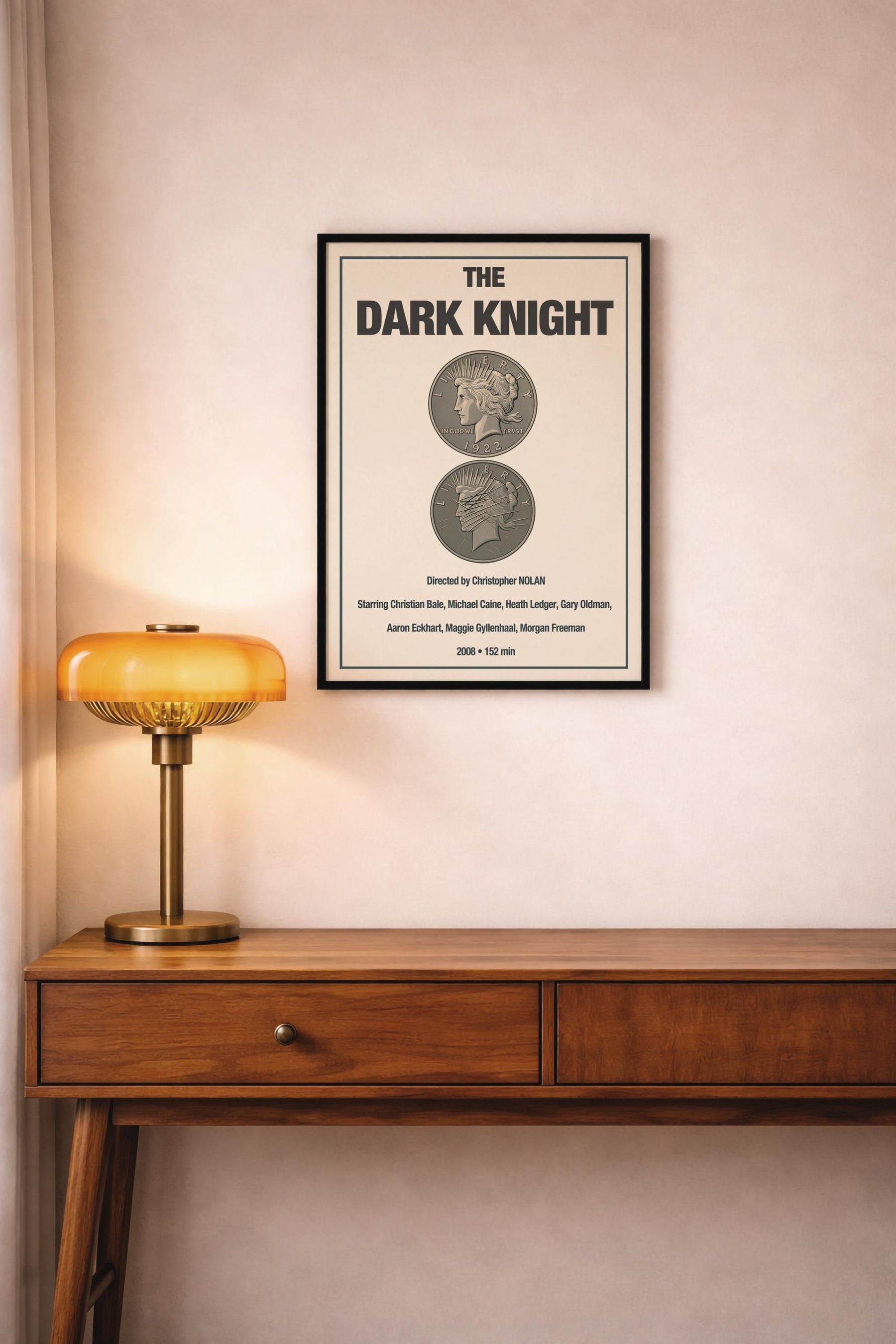The Dark Knight Minimalist Movie Poster – Harvey Dent/Two Face Coin Film Art Cinema Print — image 7