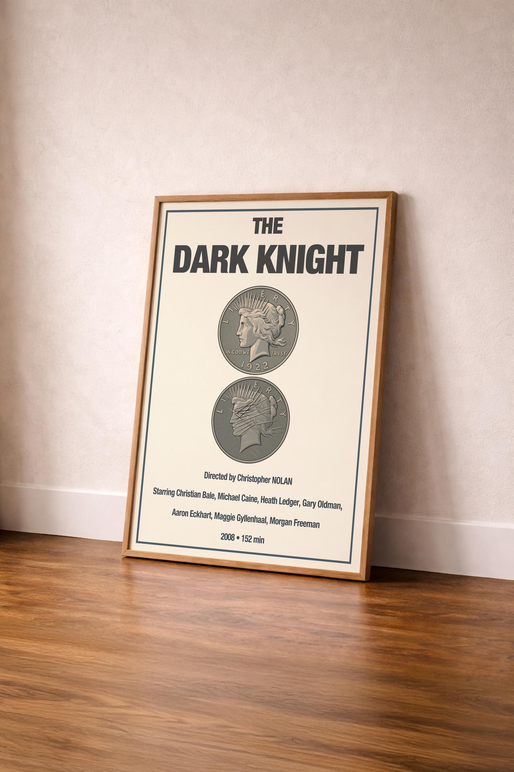 The Dark Knight Minimalist Movie Poster – Harvey Dent/Two Face Coin Film Art Cinema Print — image 4