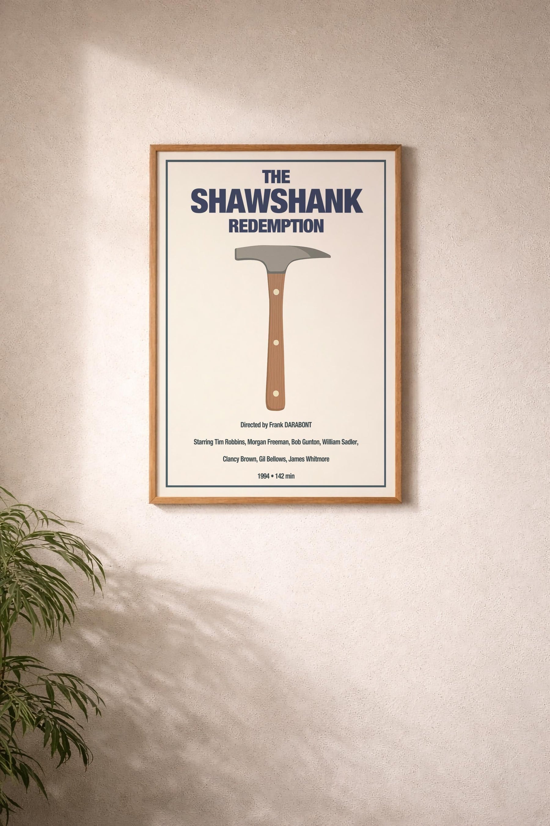 The Shawshank Redemption Minimalist Movie Poster – Rock Hammer Film Art Cinema Print — image 6