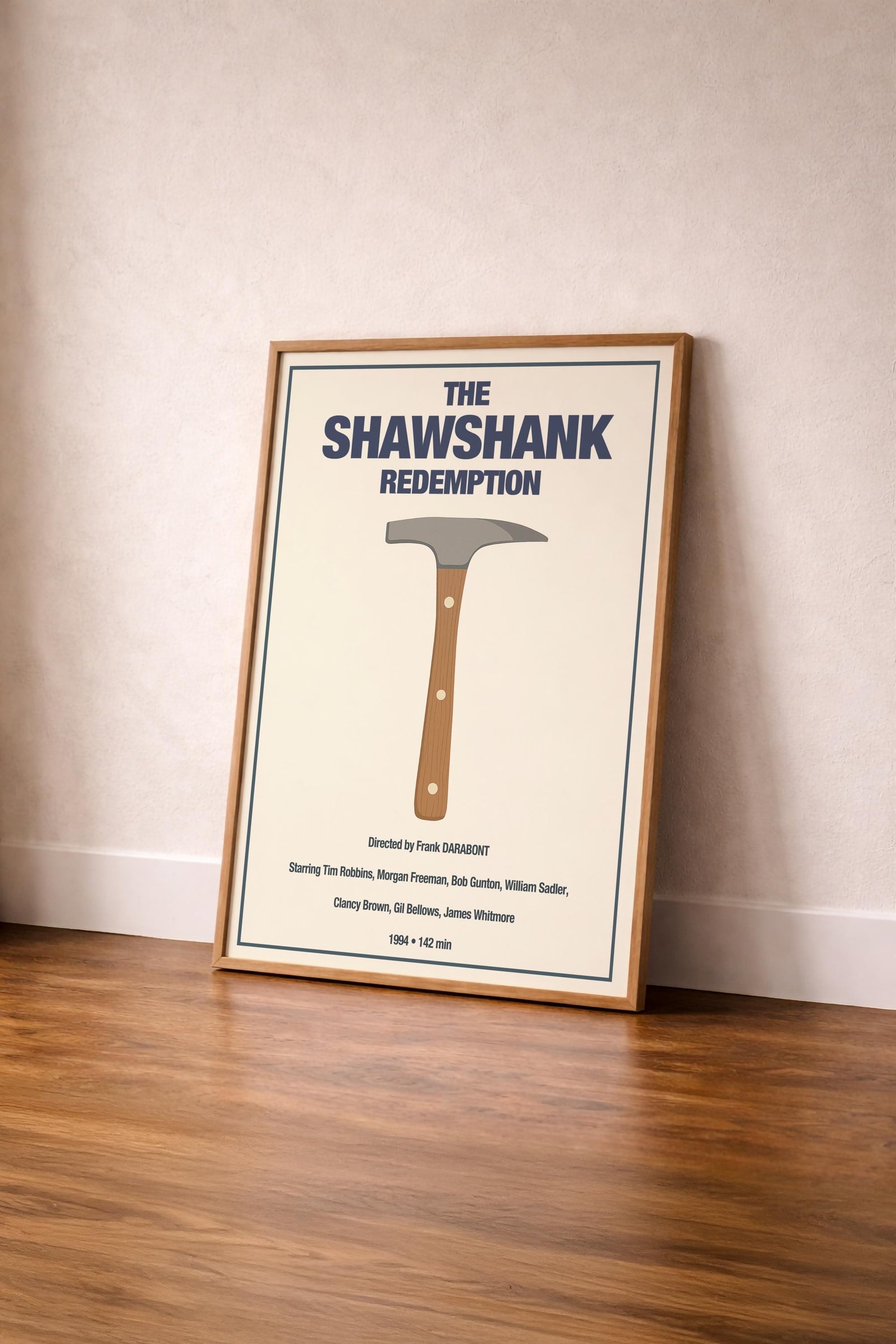 The Shawshank Redemption Minimalist Movie Poster – Rock Hammer Film Art Cinema Print — image 4