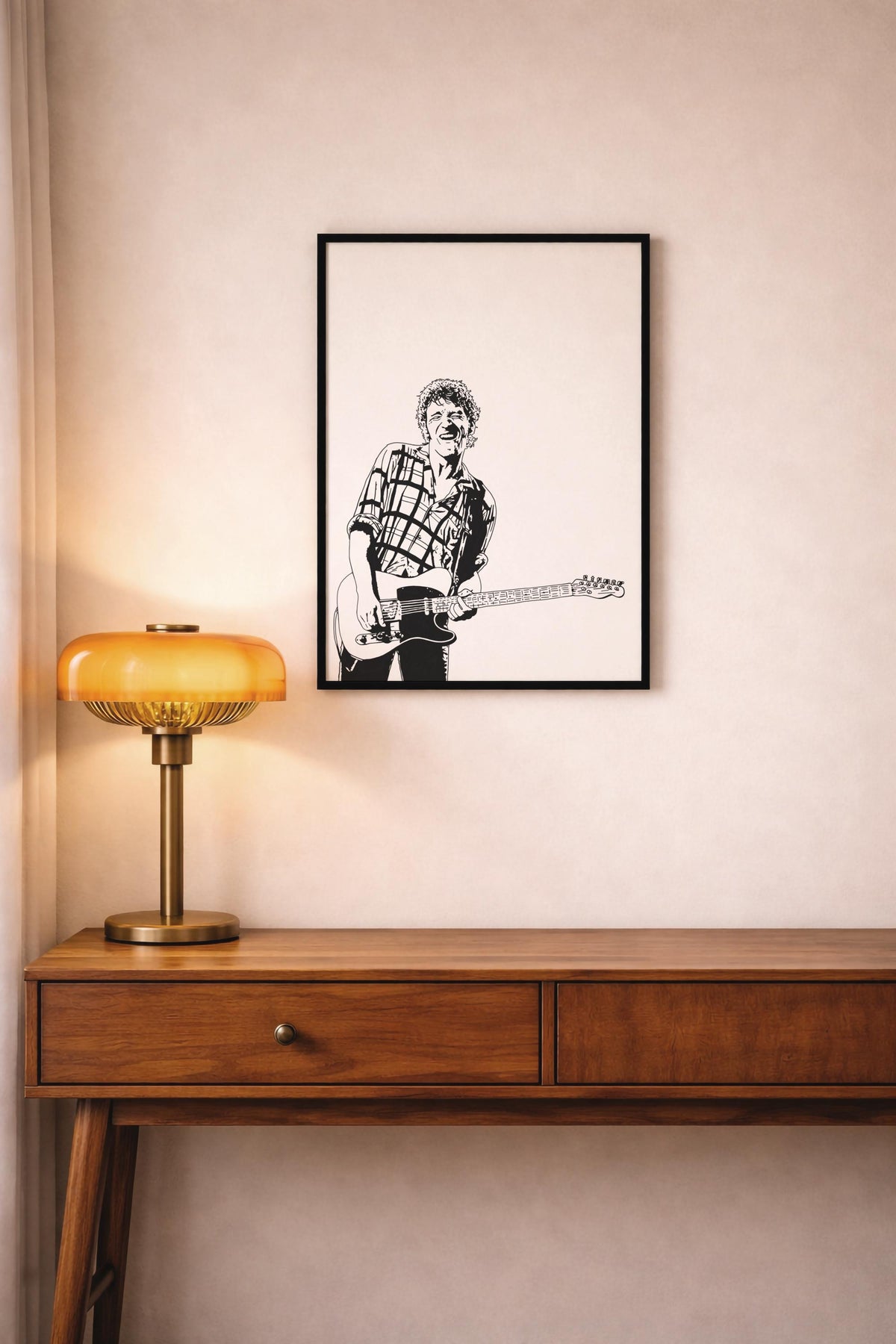 Bruce Springsteen Portrait Giclée Print – The Boss Minimalist Rock Music Icon Wall Art — image 7