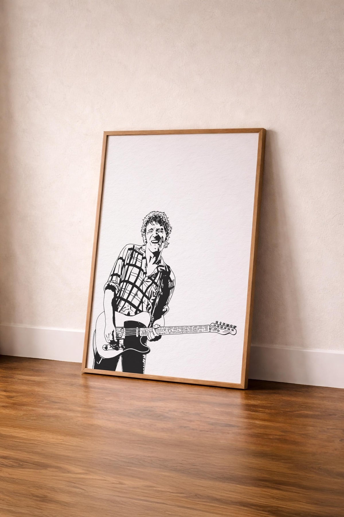 Bruce Springsteen Portrait Giclée Print – The Boss Minimalist Rock Music Icon Wall Art — image 4