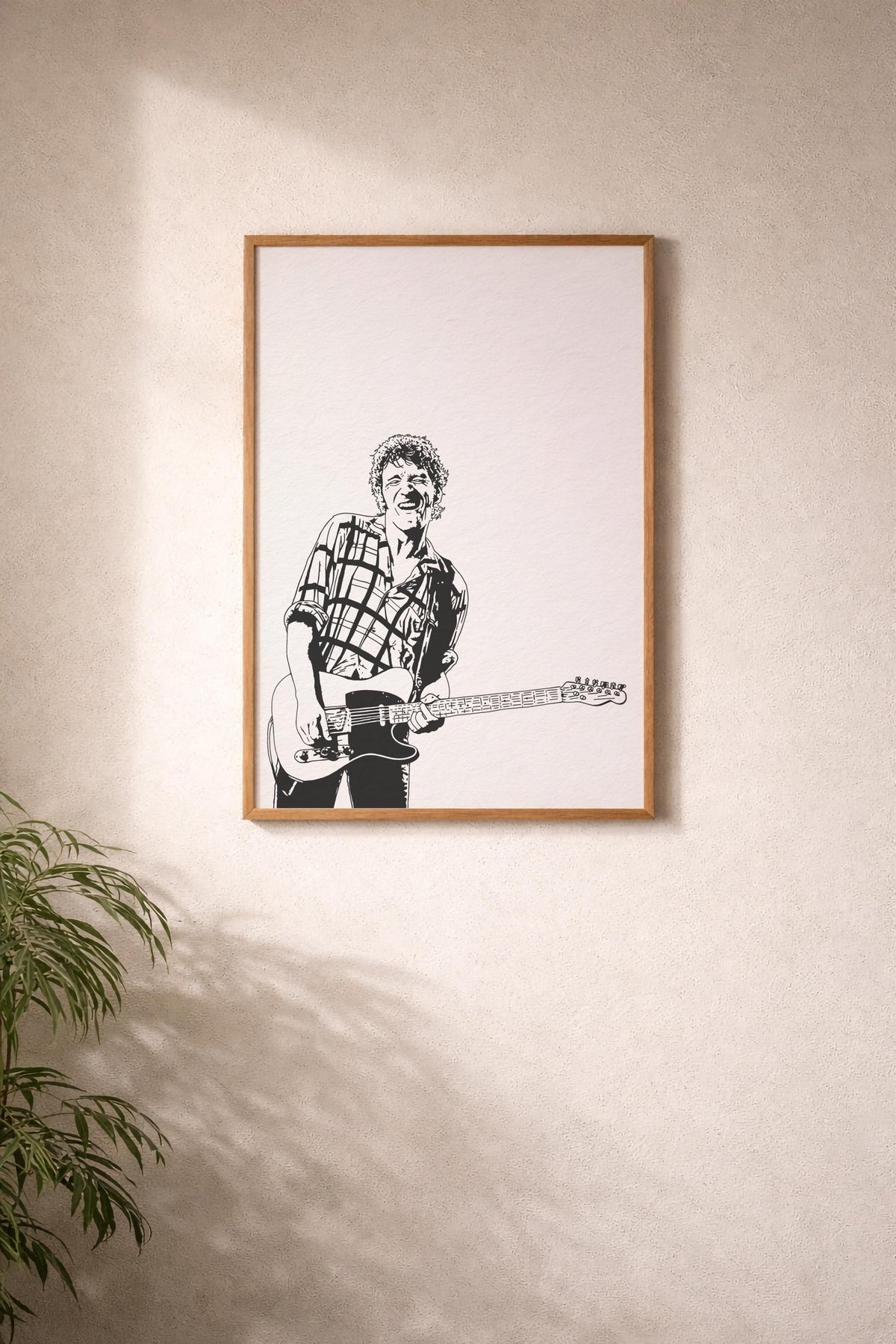 Bruce Springsteen Portrait Giclée Print – The Boss Minimalist Rock Music Icon Wall Art — image 6