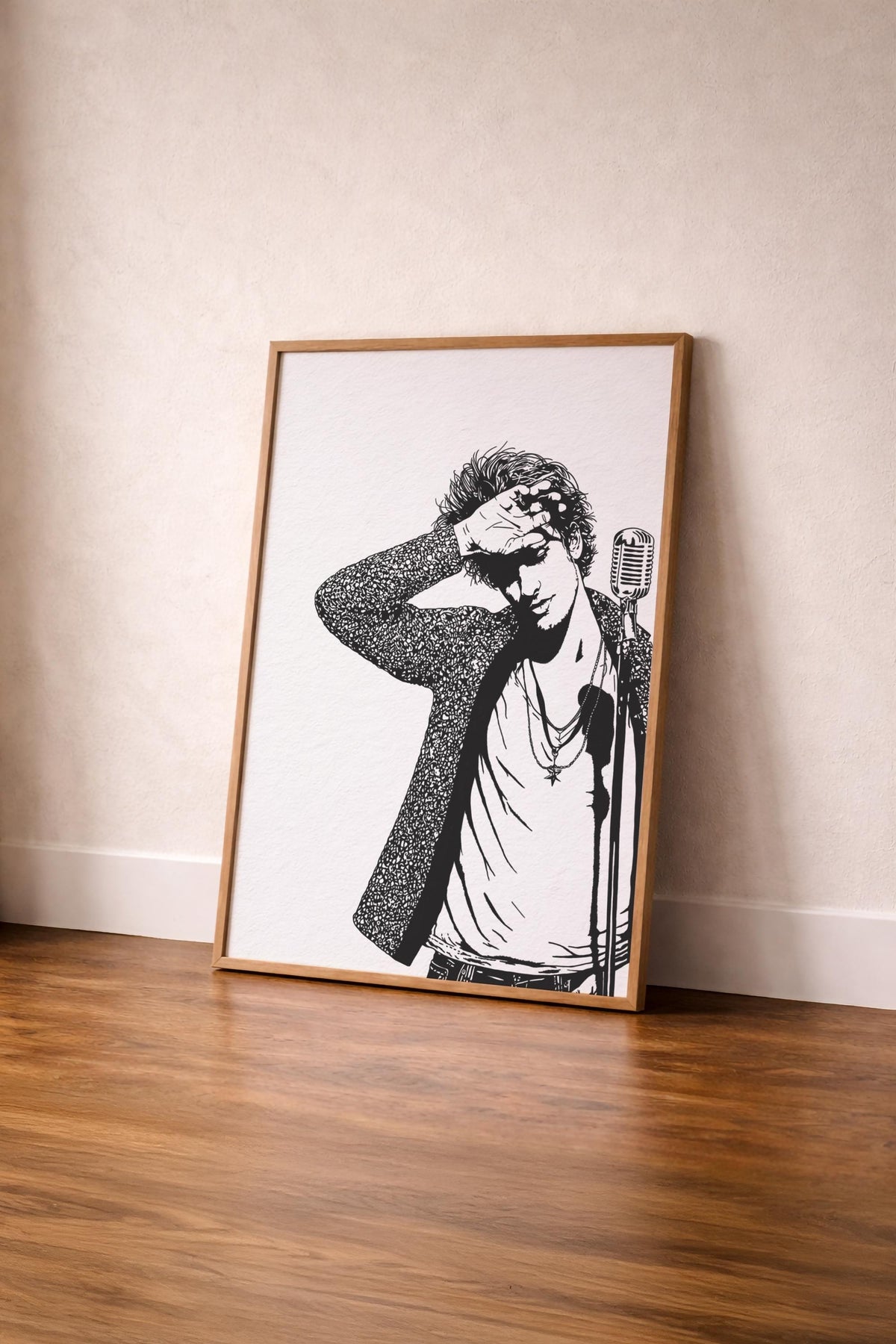 Jeff Buckley Portrait Giclée Print –  Grace Album Cover Minimalist Indie Music Icon Wall Art — image 8