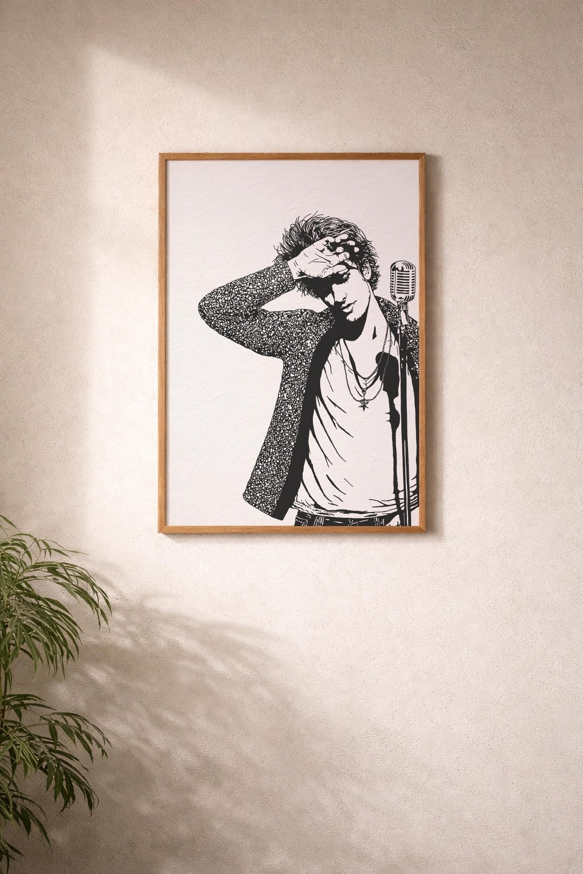 Jeff Buckley Portrait Giclée Print –  Grace Album Cover Minimalist Indie Music Icon Wall Art — image 10