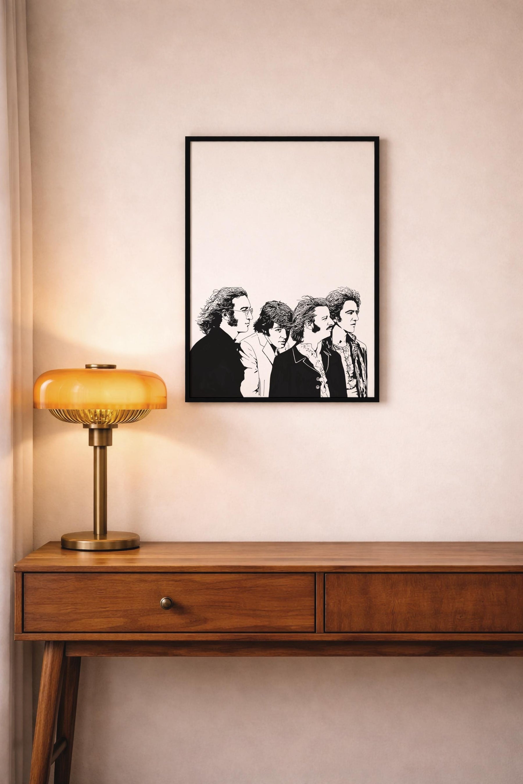The Beatles Portrait Giclée Print – John Lennon Paul McCartney George Harrison Ringo Starr - Minimalist Classic Rock Band Music Icon Art — image 7