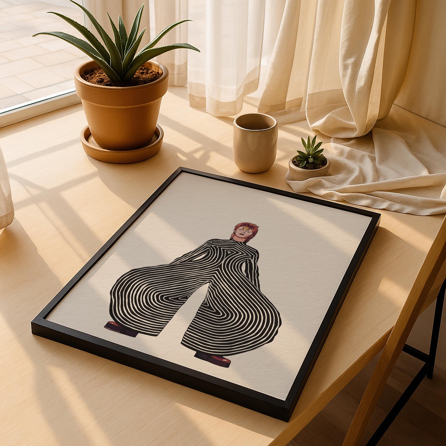 David Bowie Ziggy Stardust Jumpsuit Art Print – Glam Rock Giclée Wall Art — image 8