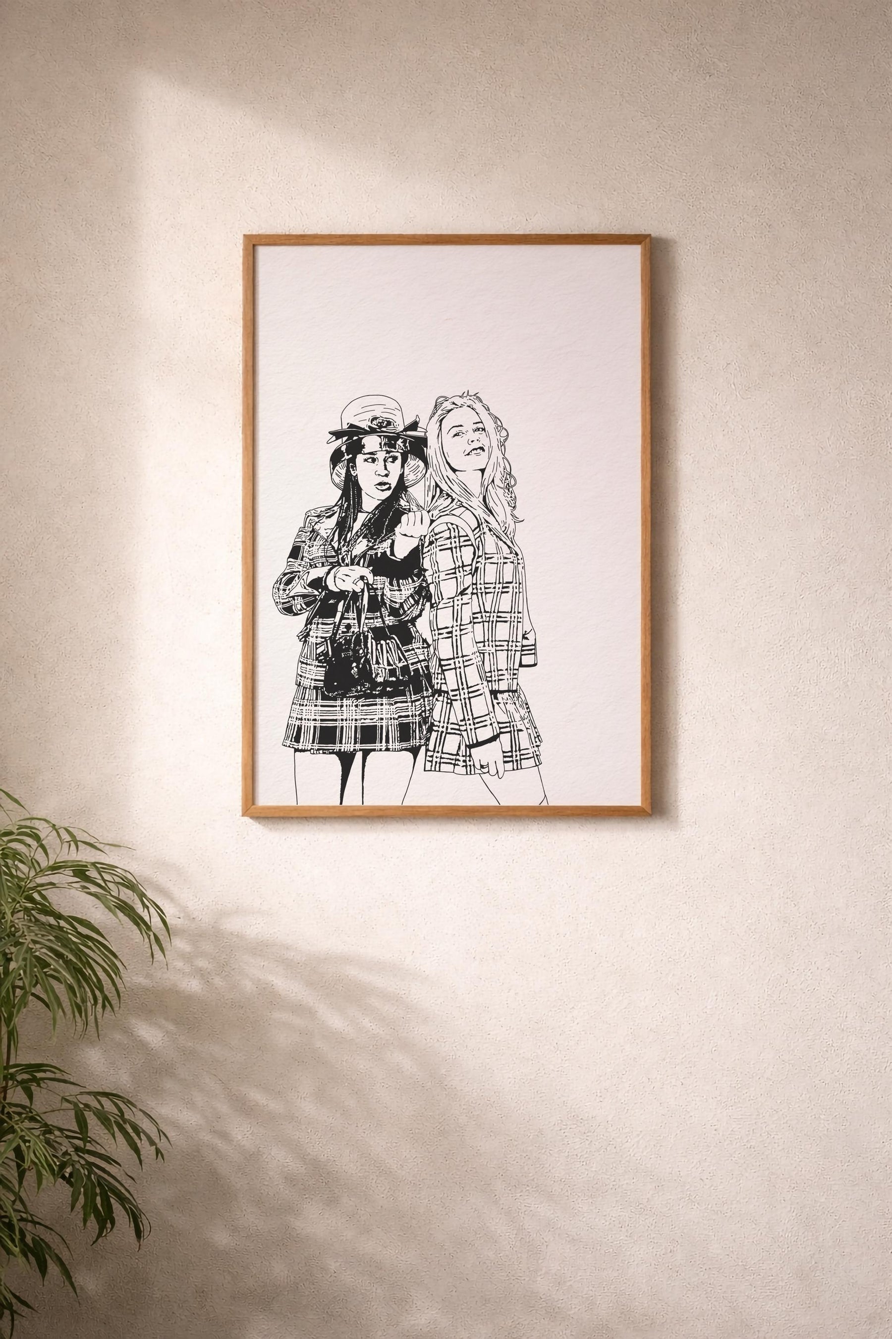 Clueless Cher & Dionne 90s Fashion Film Portrait Illustration – Giclée Wall Art Print — image 10