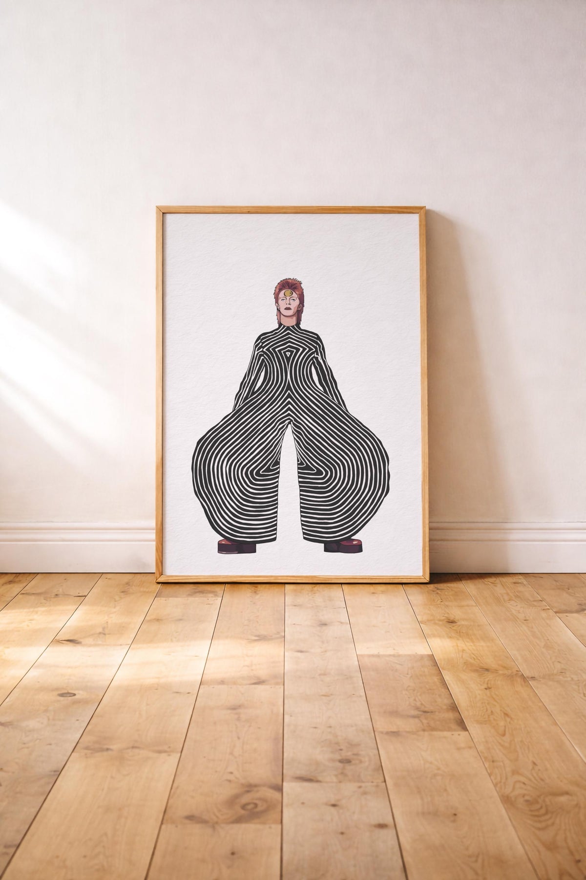 David Bowie Ziggy Stardust Art Print | Glam Rock Wall Art