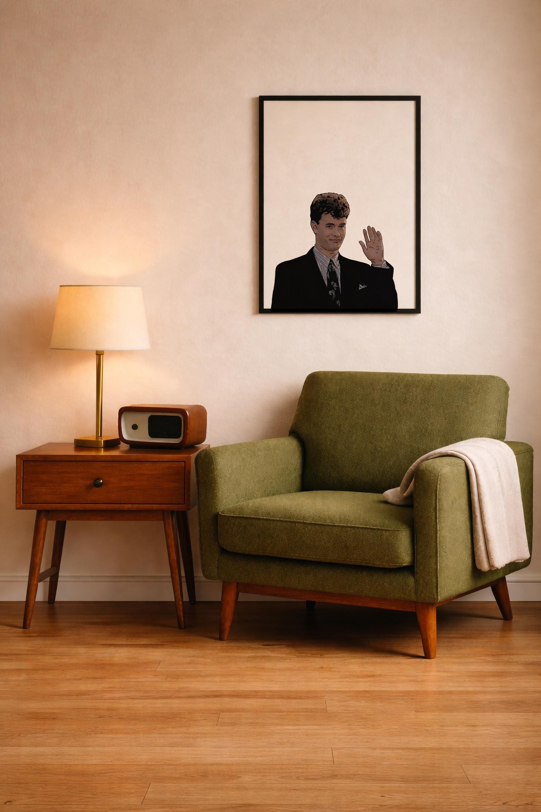 BIG - Tom Hanks - T.Hanks Wave Portrait Print – 80s Movie Minimalist Wall Art, Cult Film Illustration, Zoltar Decor, Giclée Art Print — image 10