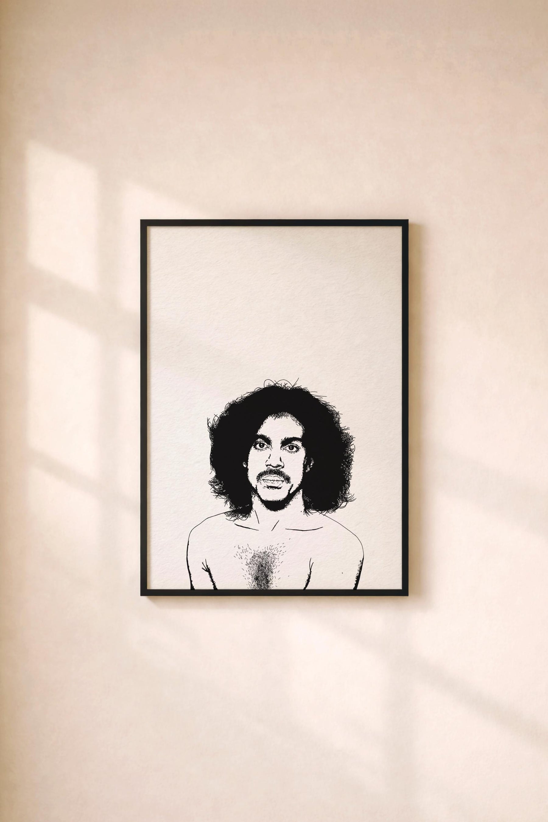 Prince Minimalist Portrait Art Print – Iconic Album Cover Illustration, Pop Culture Decor (Giclée Print) — image 2