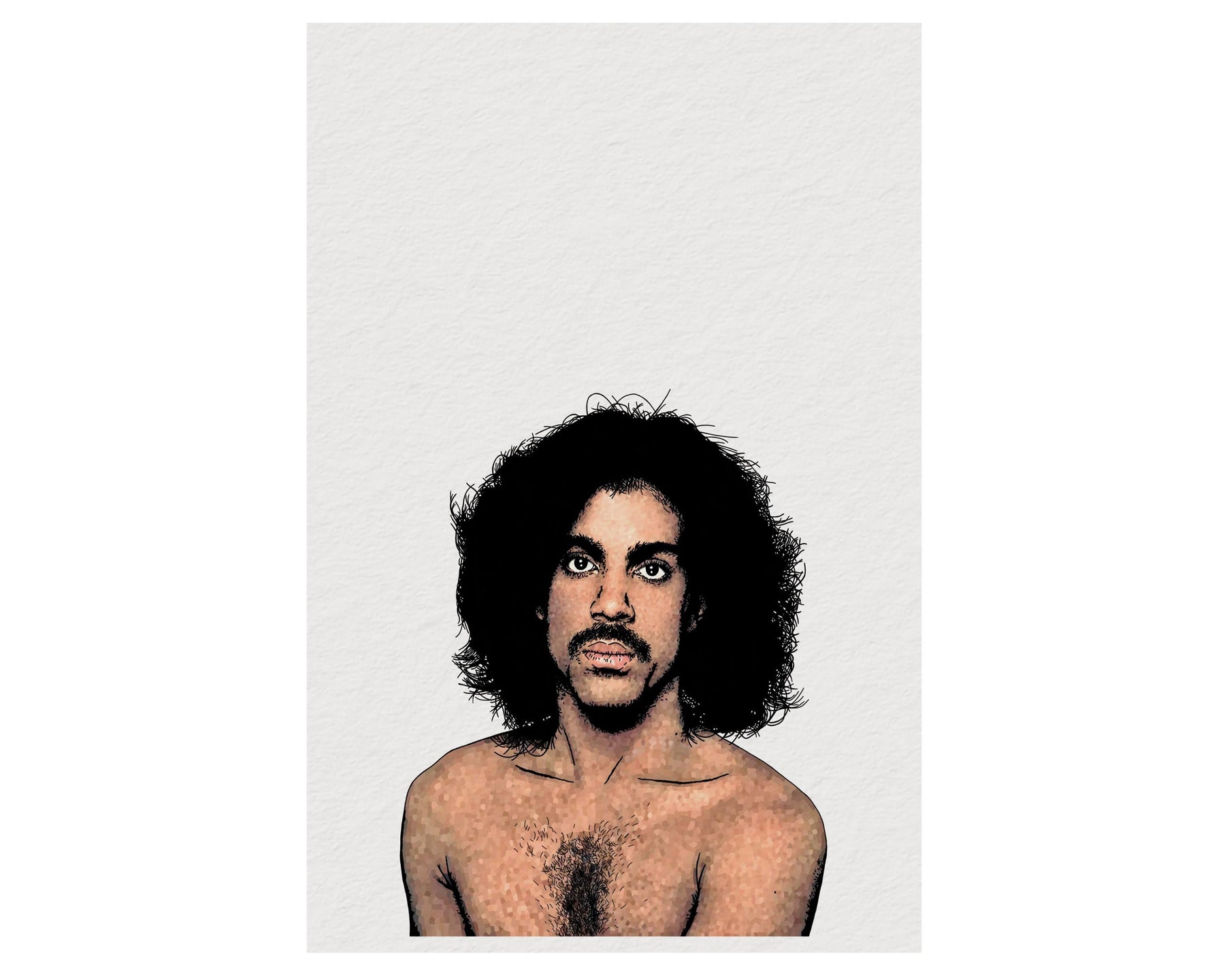 Prince Minimalist Portrait Art Print – Iconic Album Cover Illustration, Pop Culture Decor (Giclée Print) — image 7