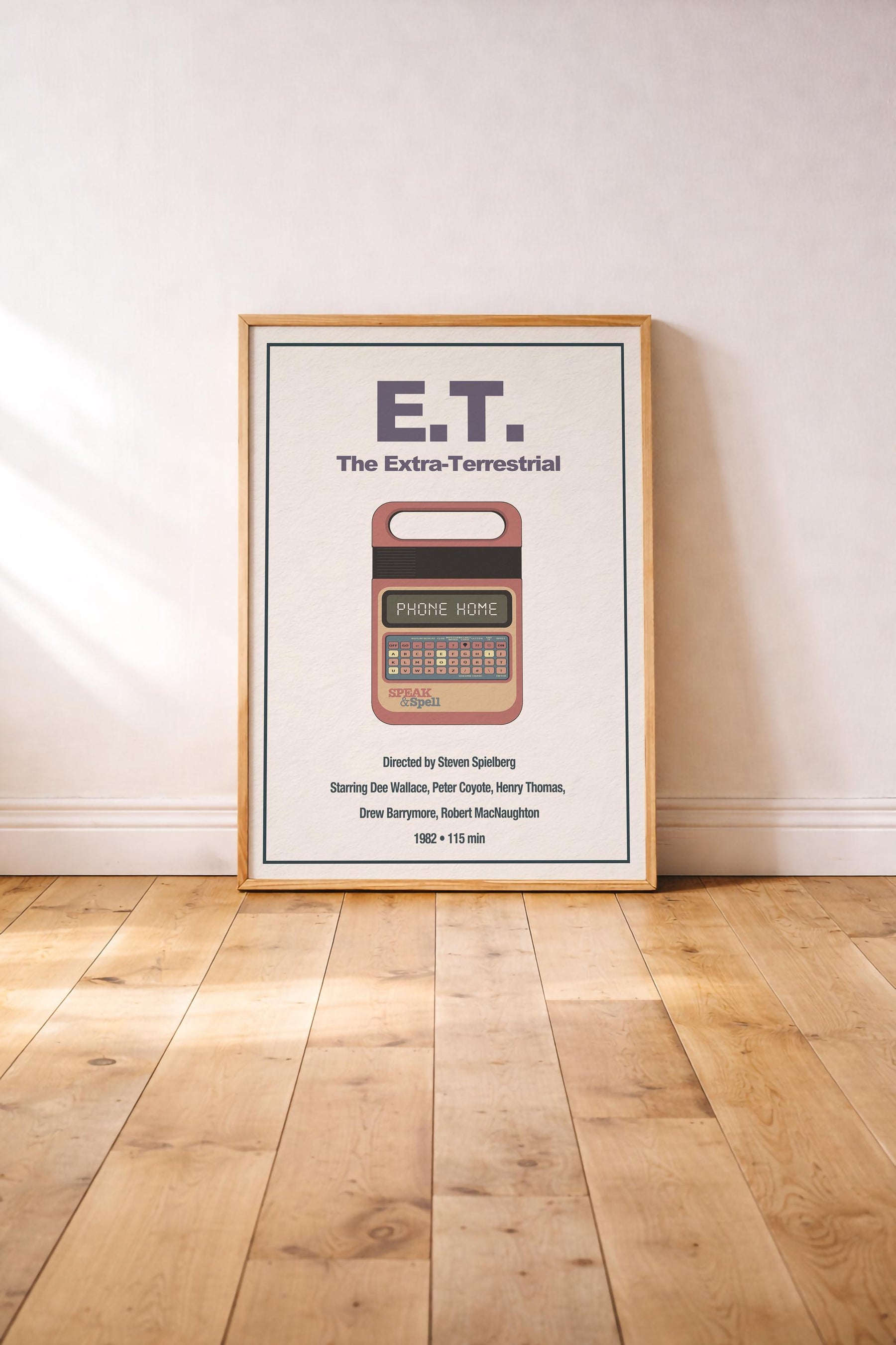 E.T. Minimalist Movie Poster – Retro Sci-Fi Film Print, 80s Movie Art – Giclée Cinema Wall Decor — image 2