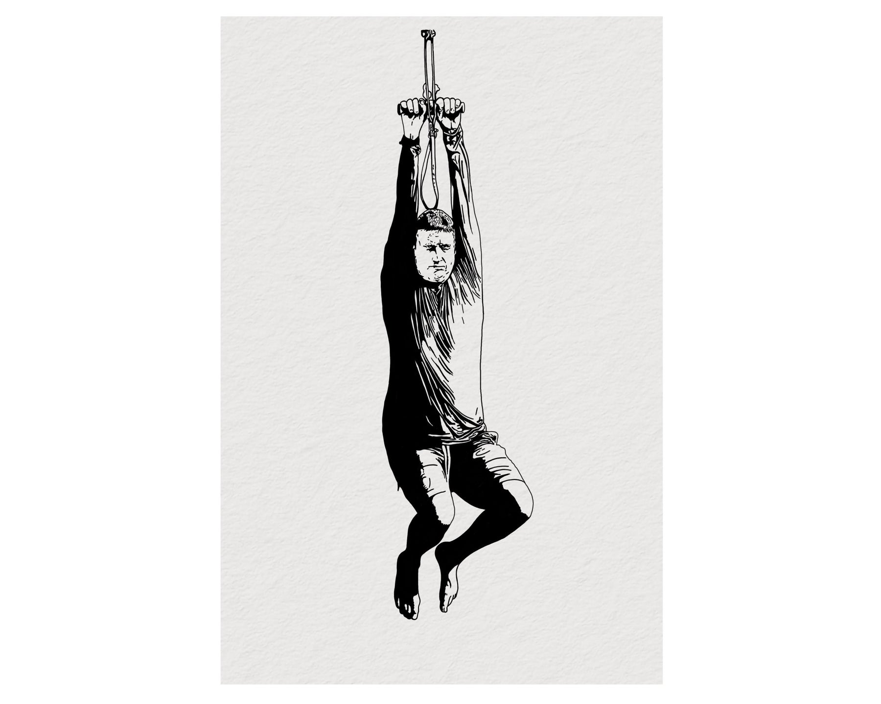 I Think You Should Leave - Tim Robinson - Zip Line Portrait Print – Minimalist TV Comedy Wall Art Illustration Giclée Art Print — image 10