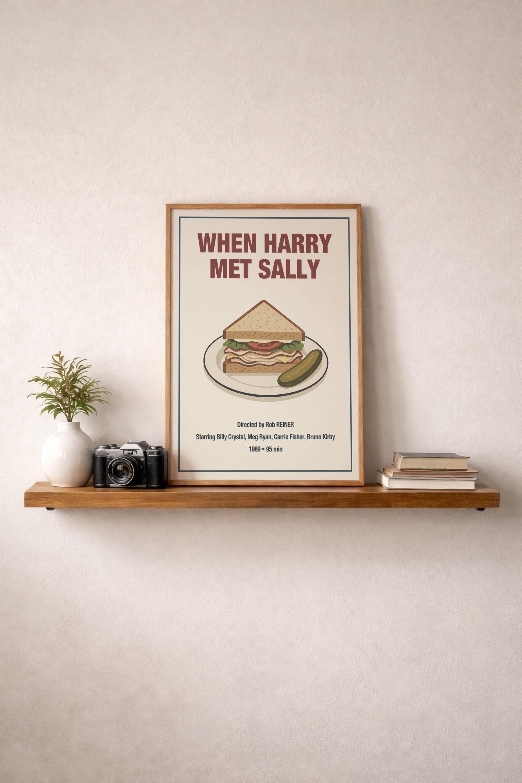 When Harry Met Sally Minimalist Movie Poster – Iconic Katz's Deli Order Illustration, 80s Rom Com Film Art Cinema Print — image 8