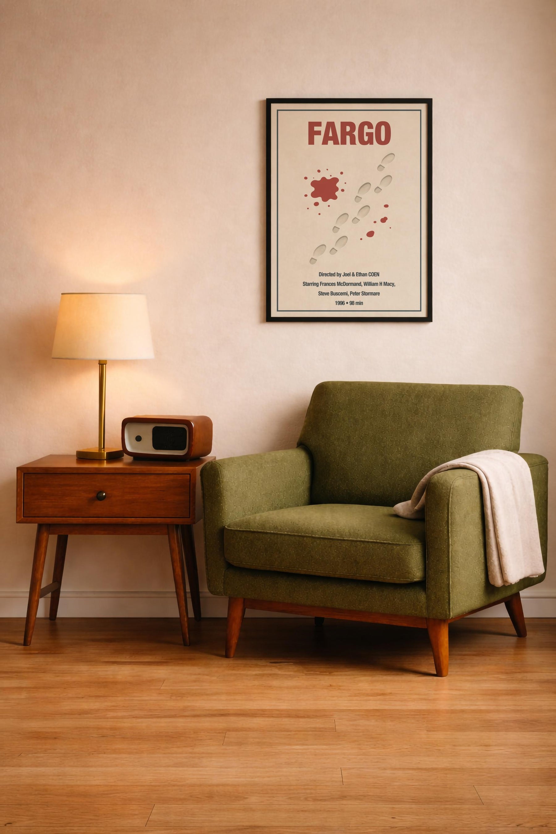 Fargo Minimalist Movie Poster – Coen Brothers Film Print – Giclée Cinema Wall Art — image 9