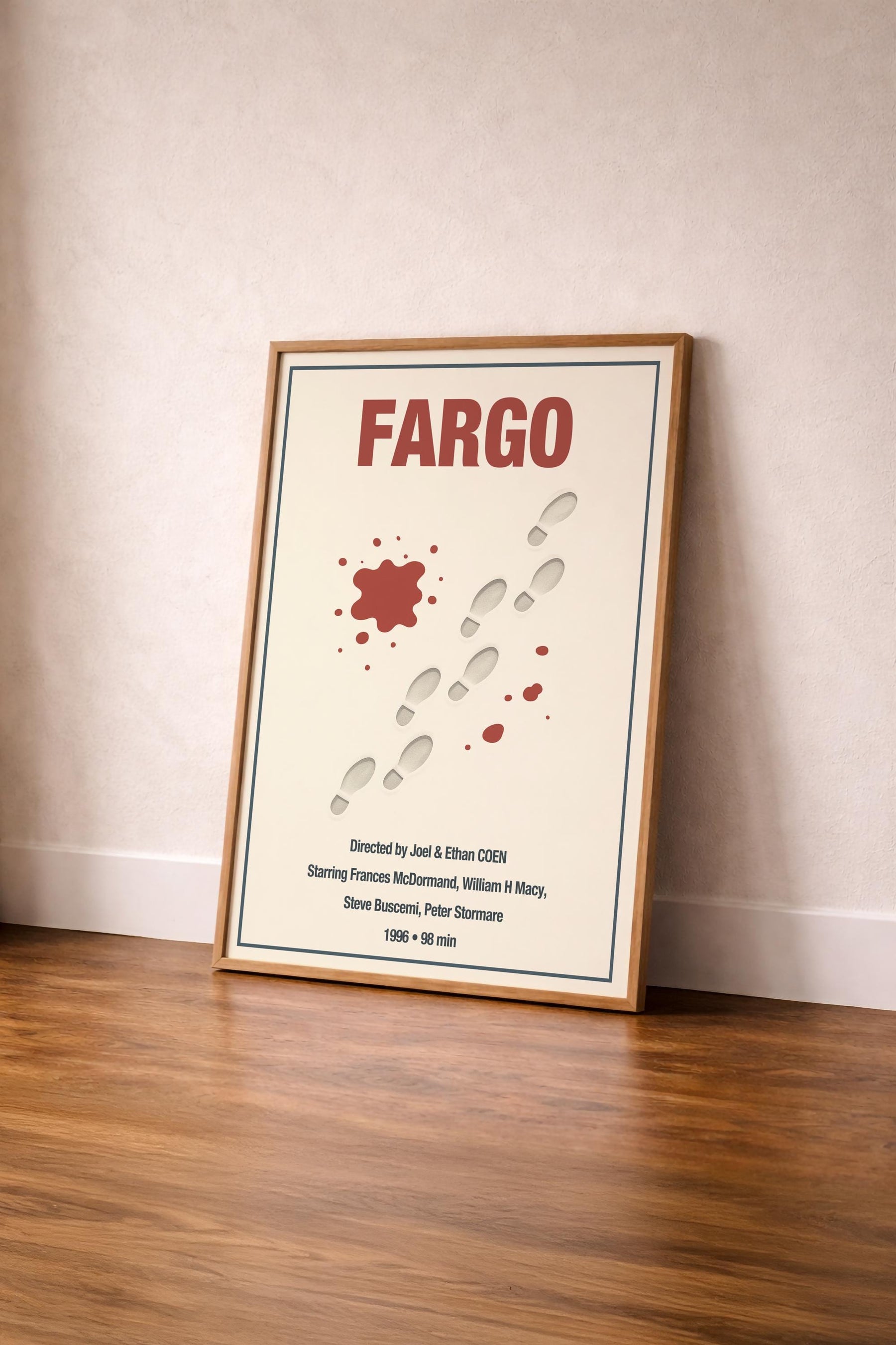 Fargo Minimalist Movie Poster – Coen Brothers Film Print – Giclée Cinema Wall Art — image 5