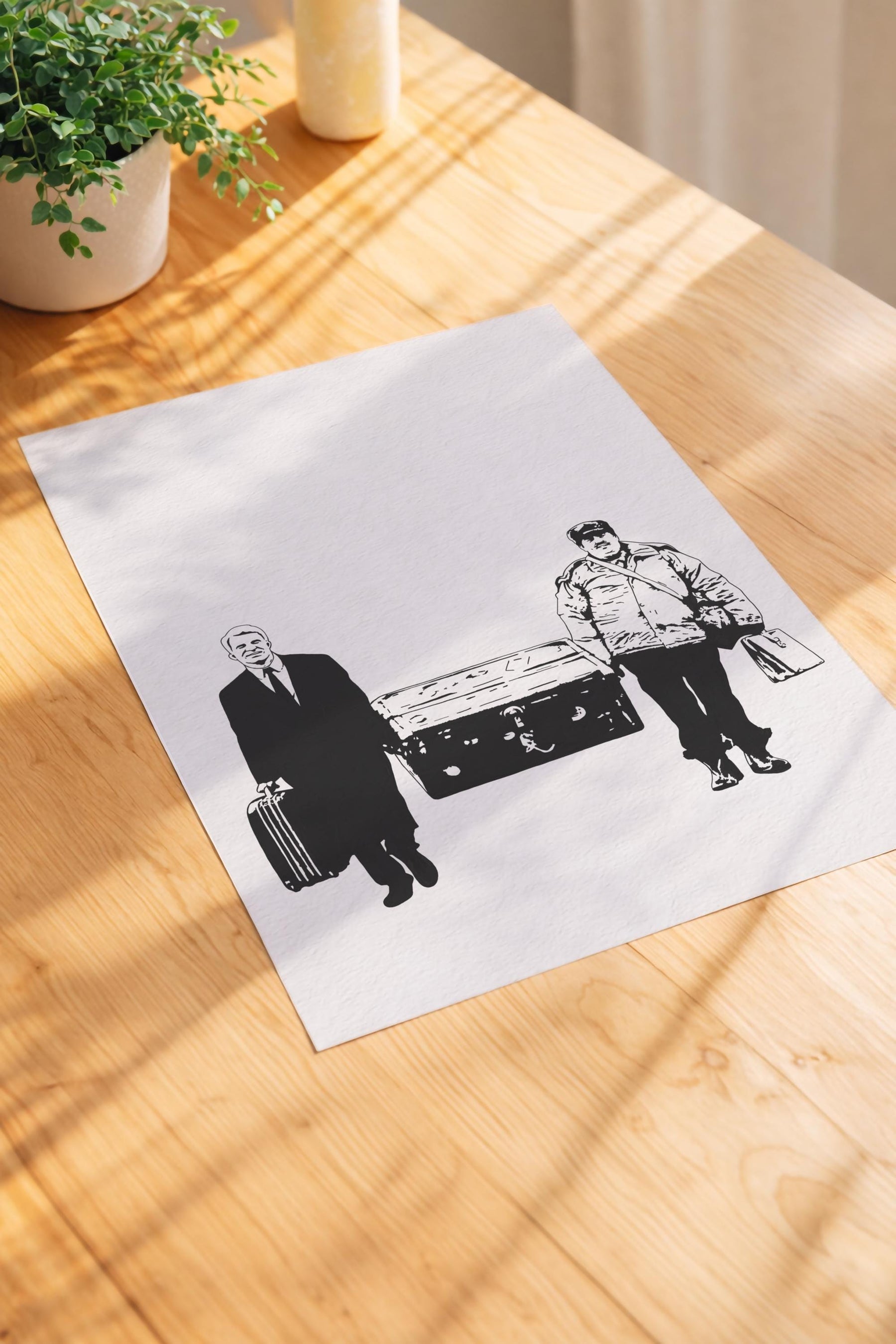 Planes Trains & Automobiles Minimalist Print, 80s Cult Film Giclée Wall Art — image 4