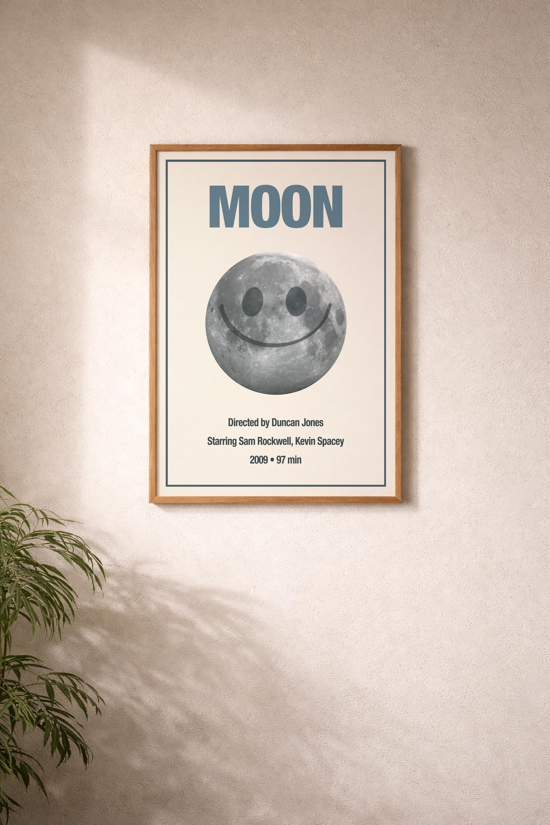 Moon Minimalist Movie Poster – GERTY Smiley Face Moon Sci-Fi Film Print – Giclée Cinema Wall Art — image 6