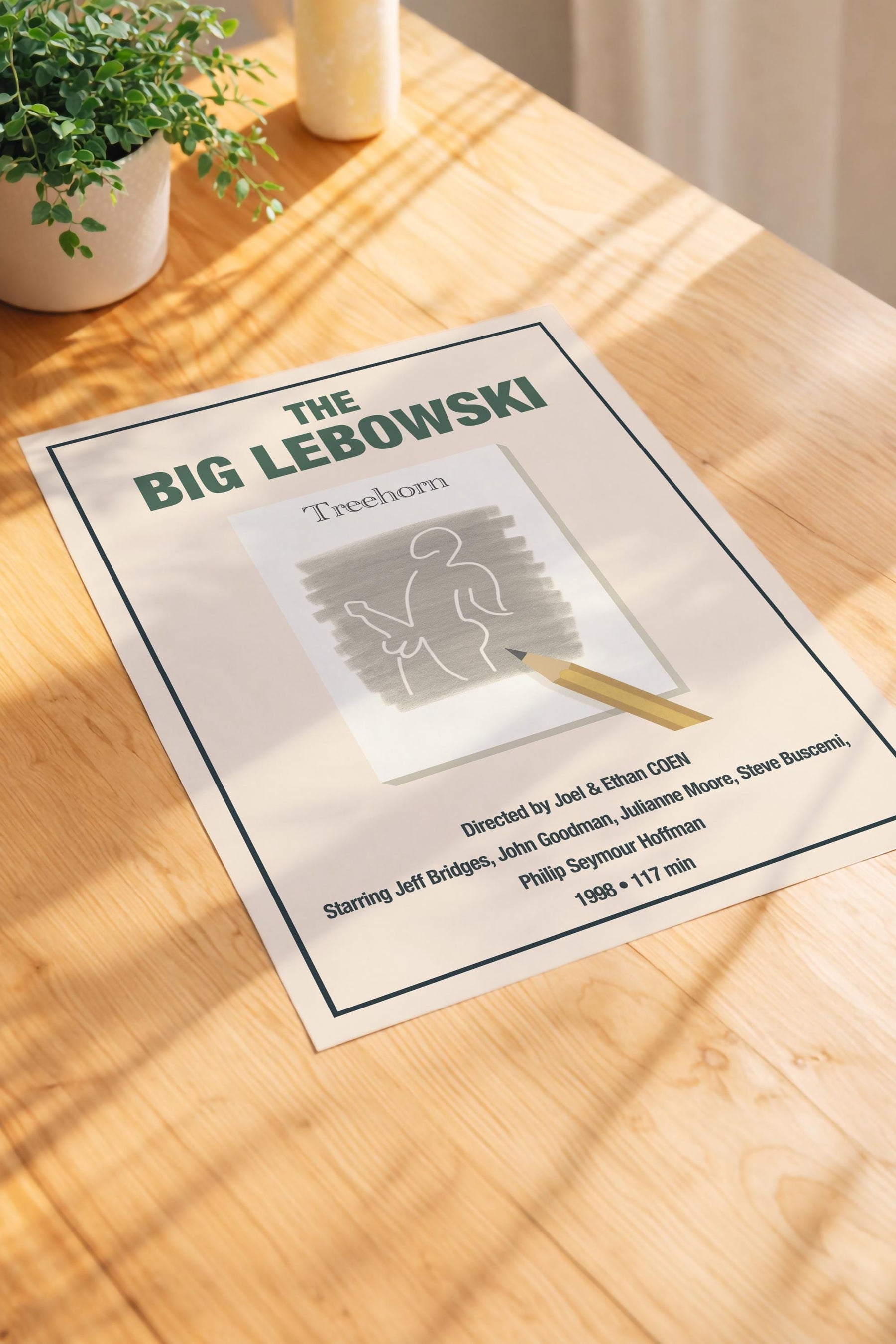 The Big Lebowski Minimalist Poster – Jackie Treehorn Sketch Giclée Film Art Print — image 4