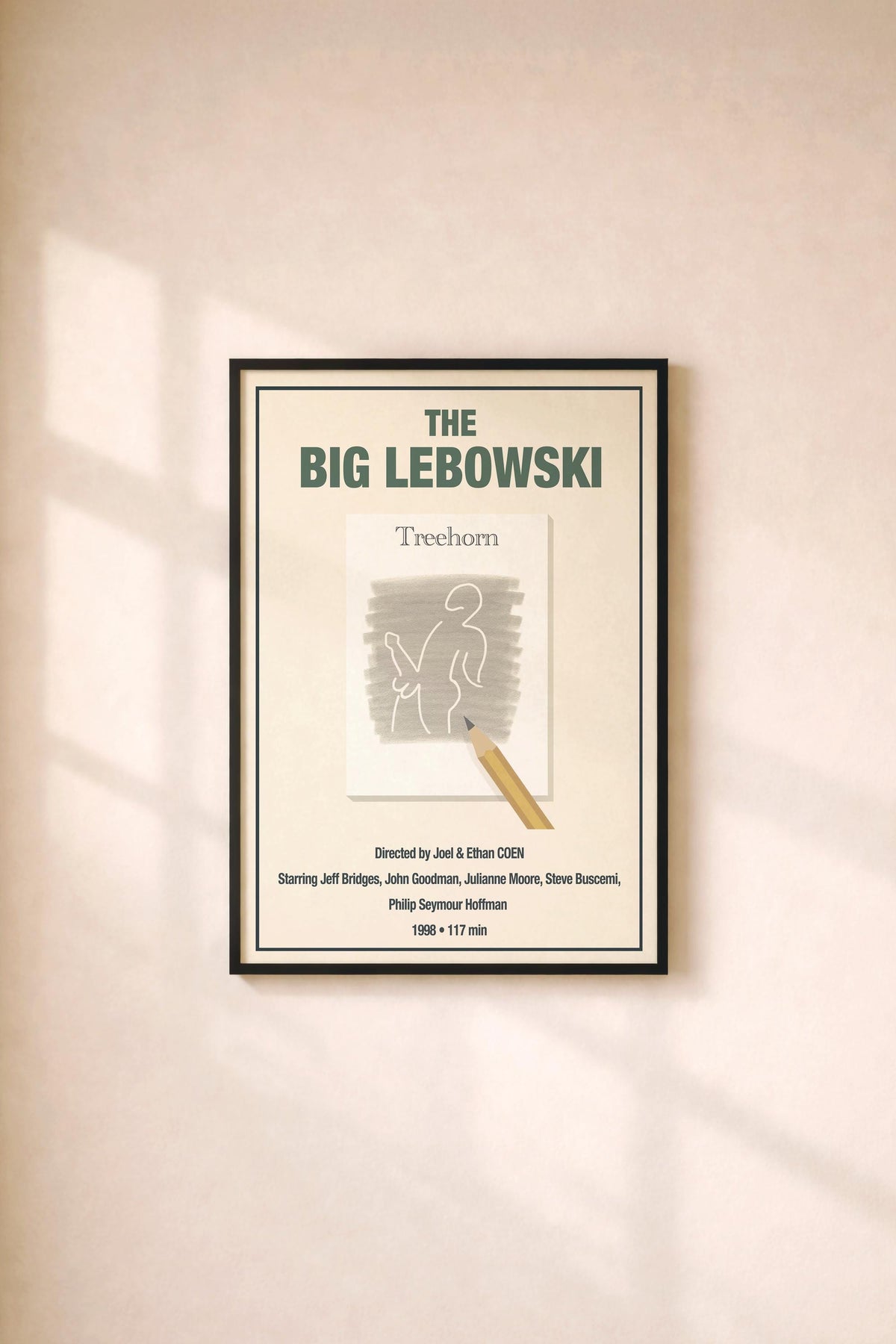 The Big Lebowski Minimalist Poster | Jackie Treehorn Sketch Giclée Film Art Print