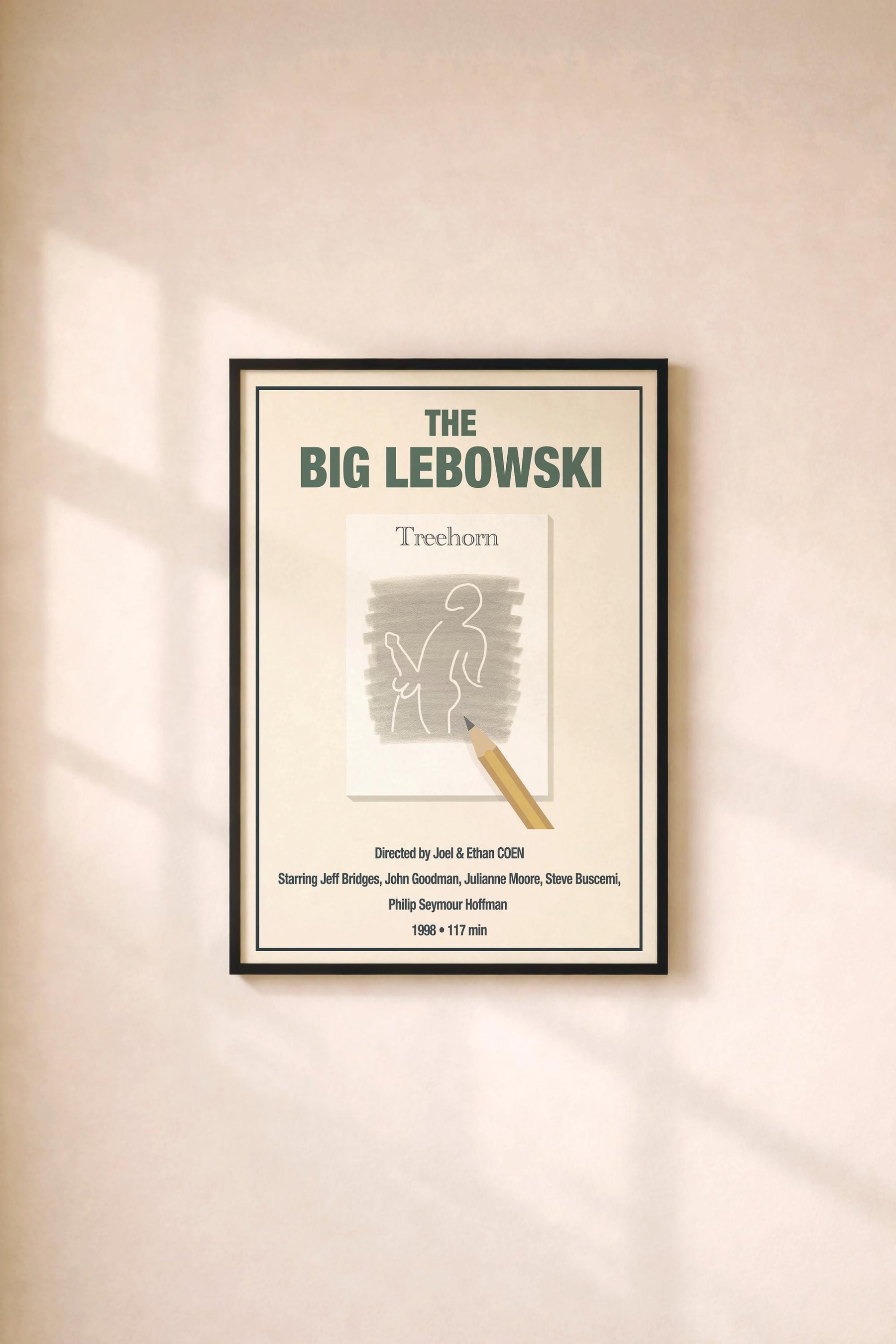 The Big Lebowski Minimalist Poster – Jackie Treehorn Sketch Giclée Film Art Print — image 2
