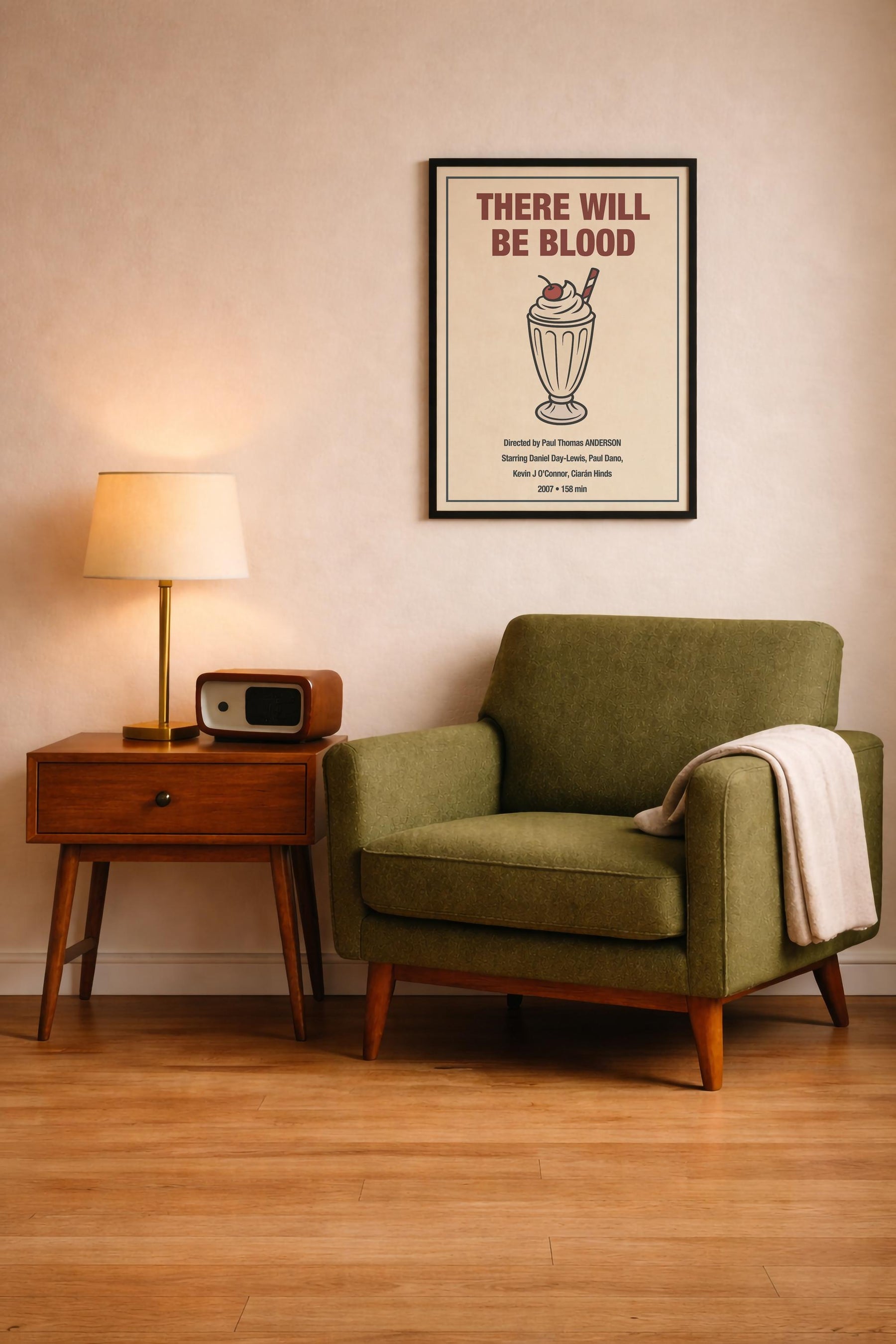 There Will be Blood Minimalist Movie Poster – Milkshake Illustration - Paul Thomas Anderson Film Print – Giclée Cinema Wall Art — image 9