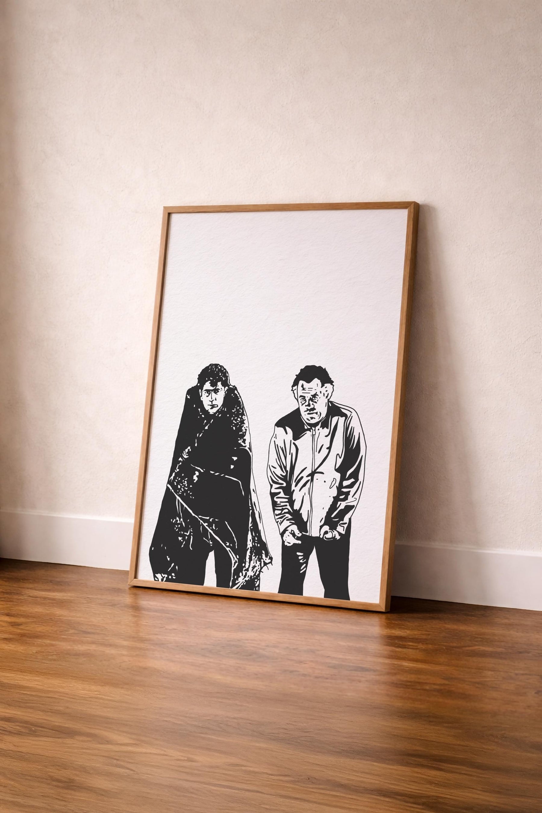 PINE BARRENS - The Sopranos Portrait Print - Minimalist Poster with Paulie & Christopher Hand-Drawn Cult TV Wall Art Giclée Print — image 10
