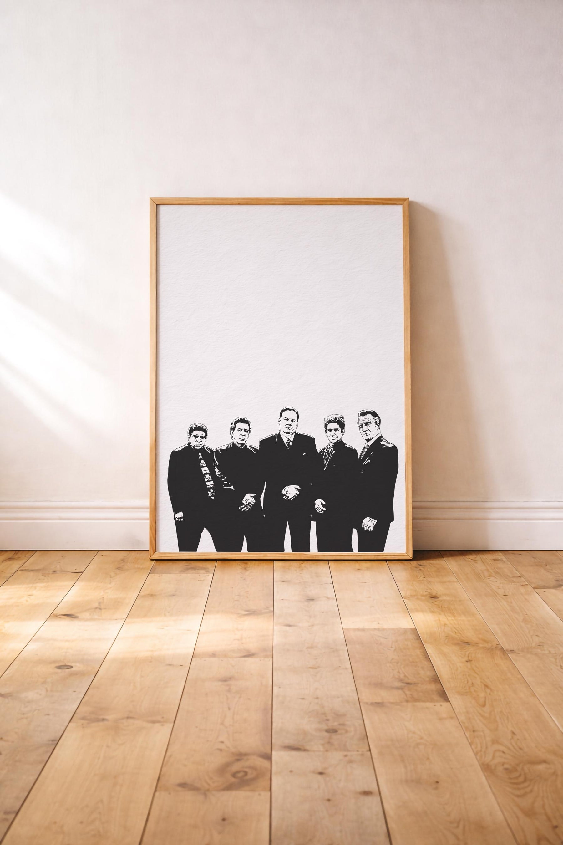 The Sopranos Family Portrait Giclée Print – Hand-Drawn Minimalist Wall Art — image 4