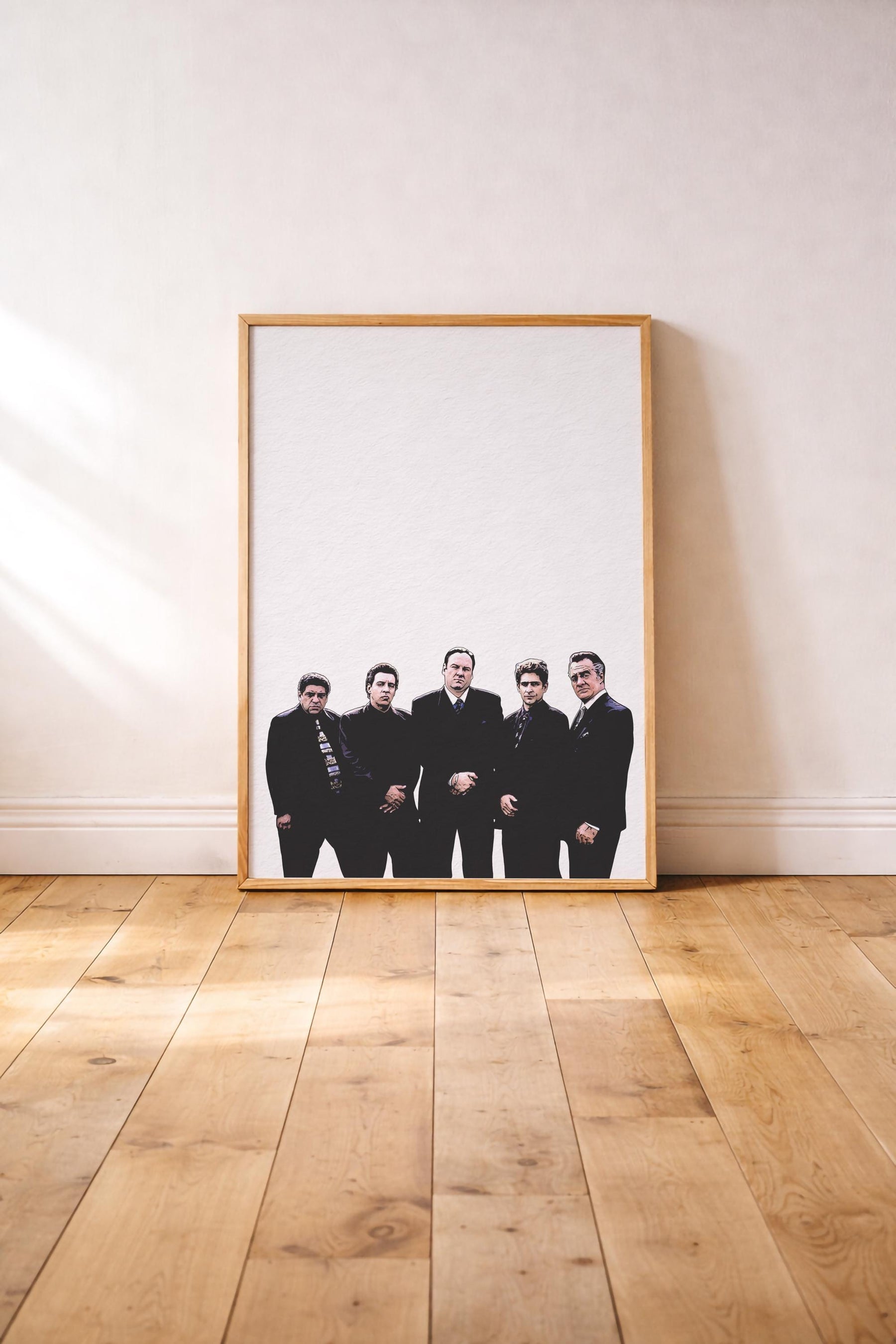 The Sopranos Family Portrait Giclée Print – Hand-Drawn Minimalist Wall Art — image 3