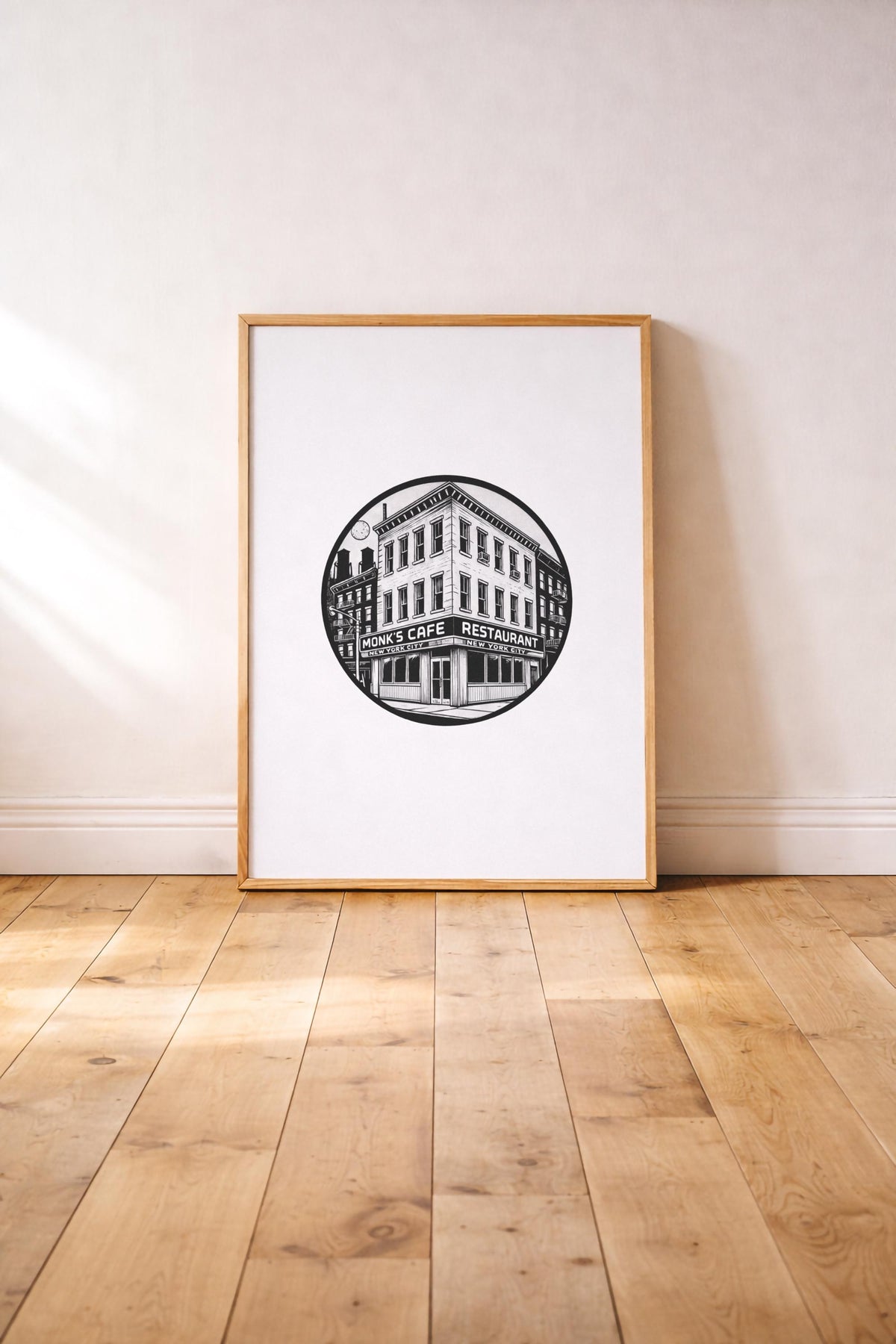 Monk's Café Seinfeld Art Print | Minimalist TV Poster
