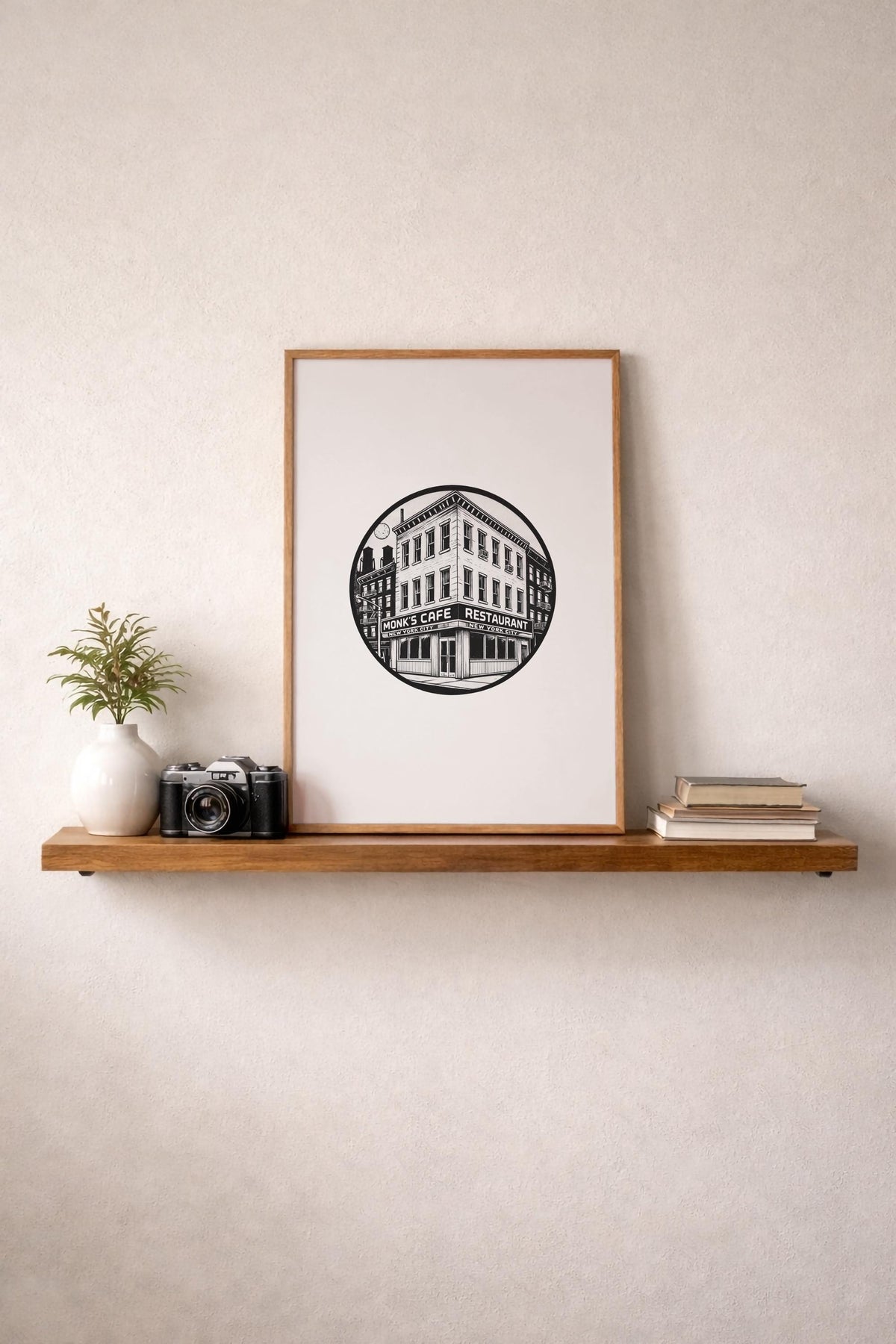 Seinfeld Monk’s Café Art Print – Minimalist TV Wall Art, Giclée Print — image 8