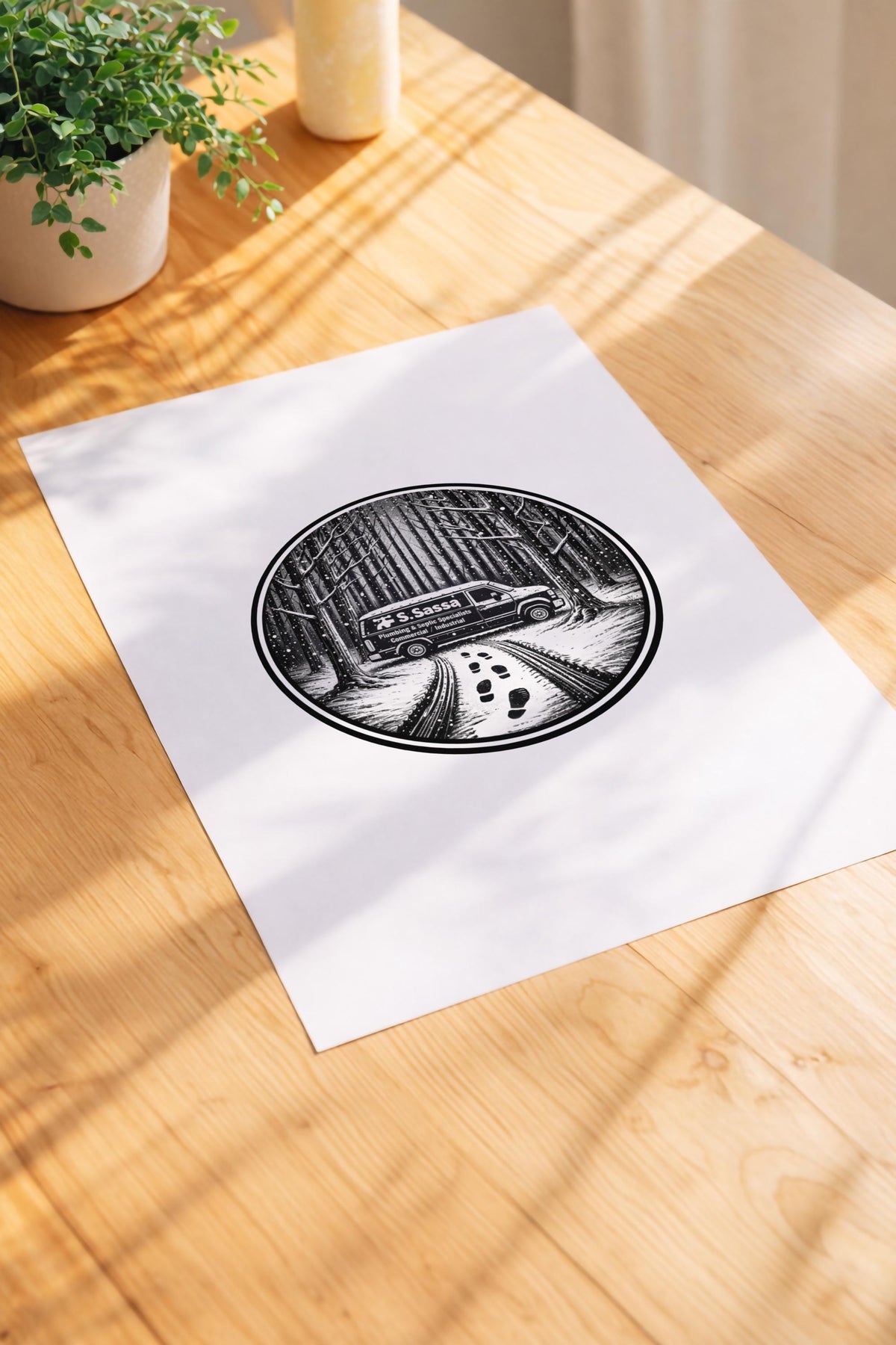 Sopranos Pine Barrens Art Print – Minimalist TV Location Giclée — image 3
