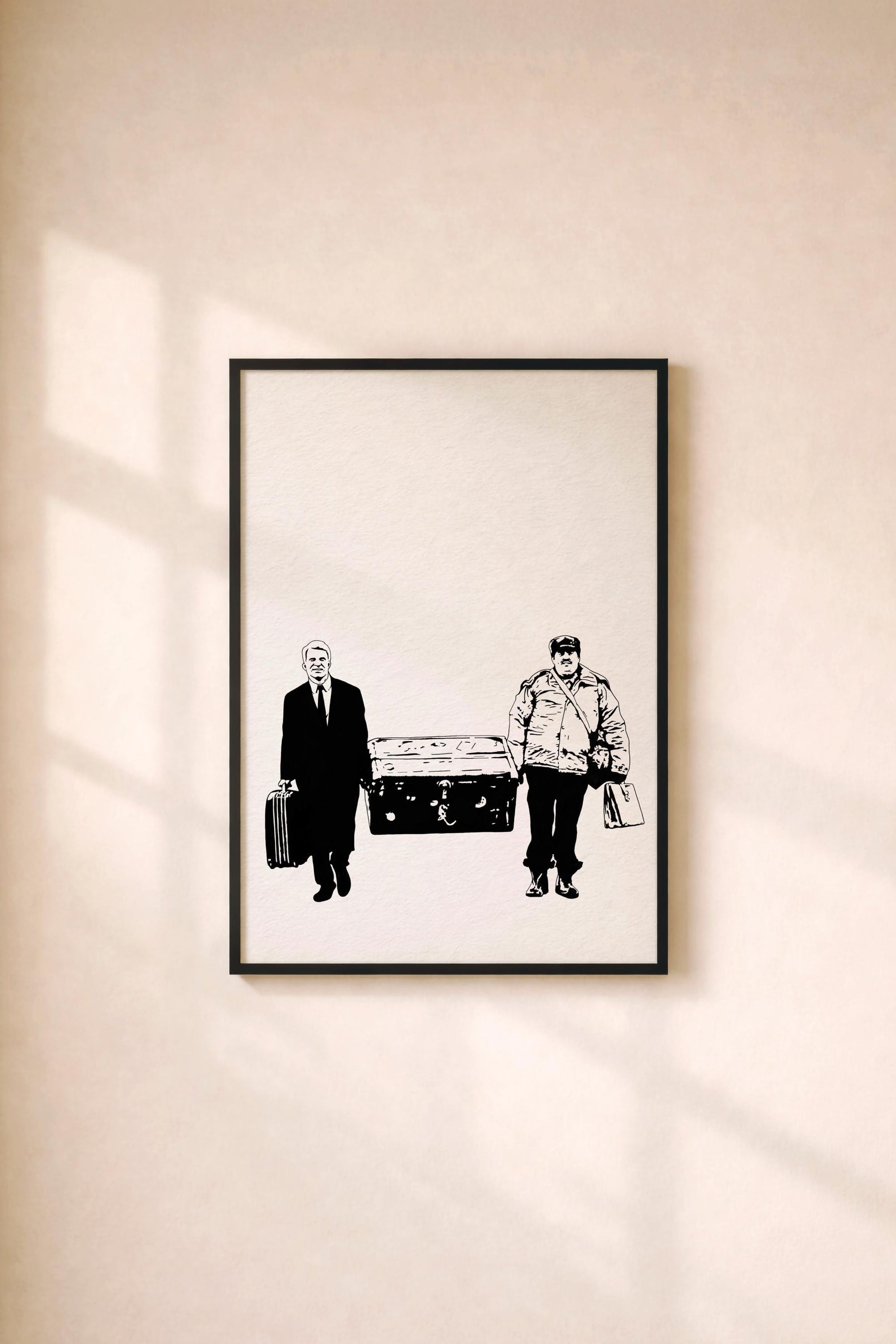 Planes Trains & Automobiles Minimalist Print, 80s Cult Film Giclée Wall Art