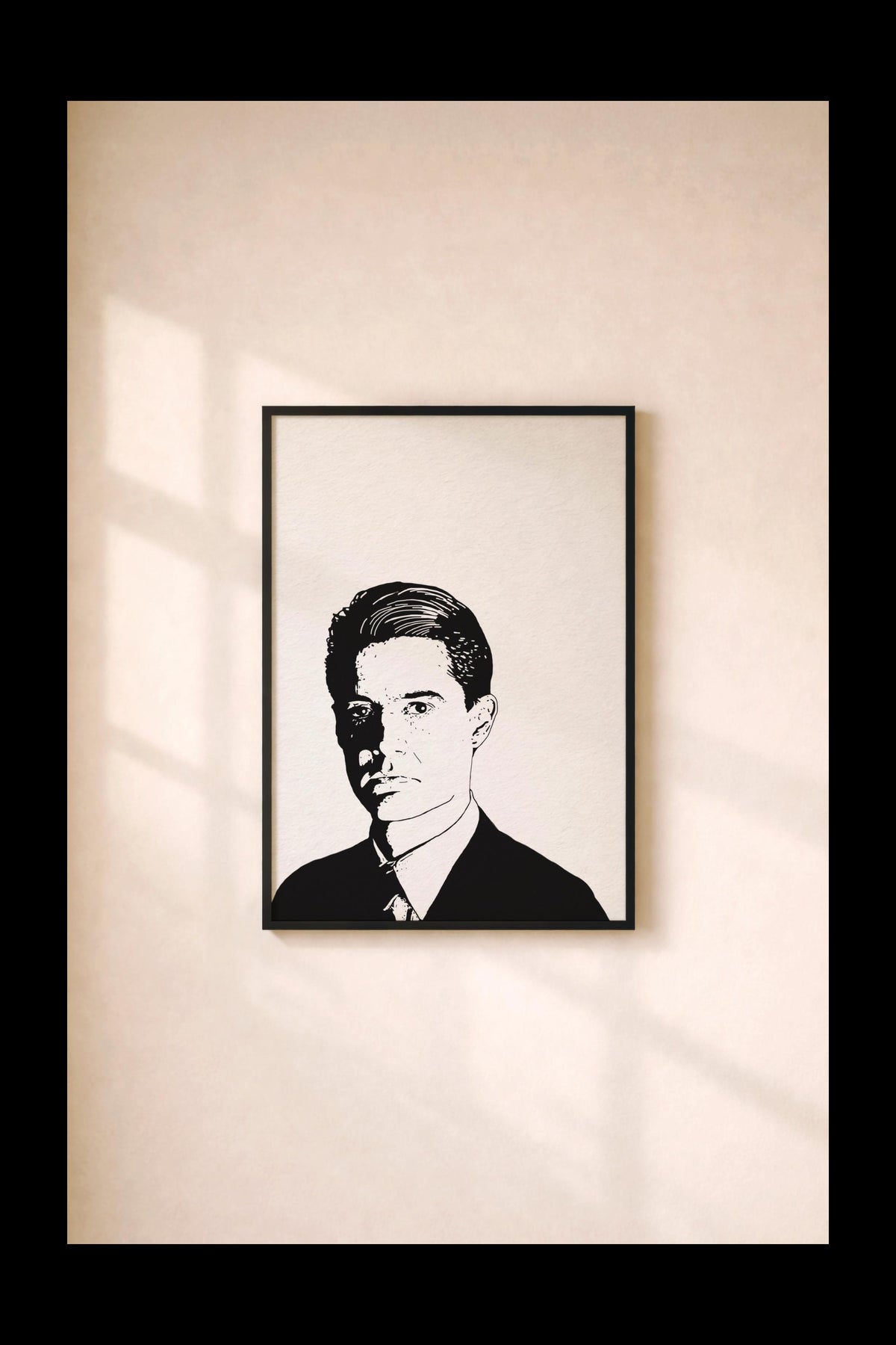 Dale Cooper Twin Peaks Art Print | Hand-Drawn Poster