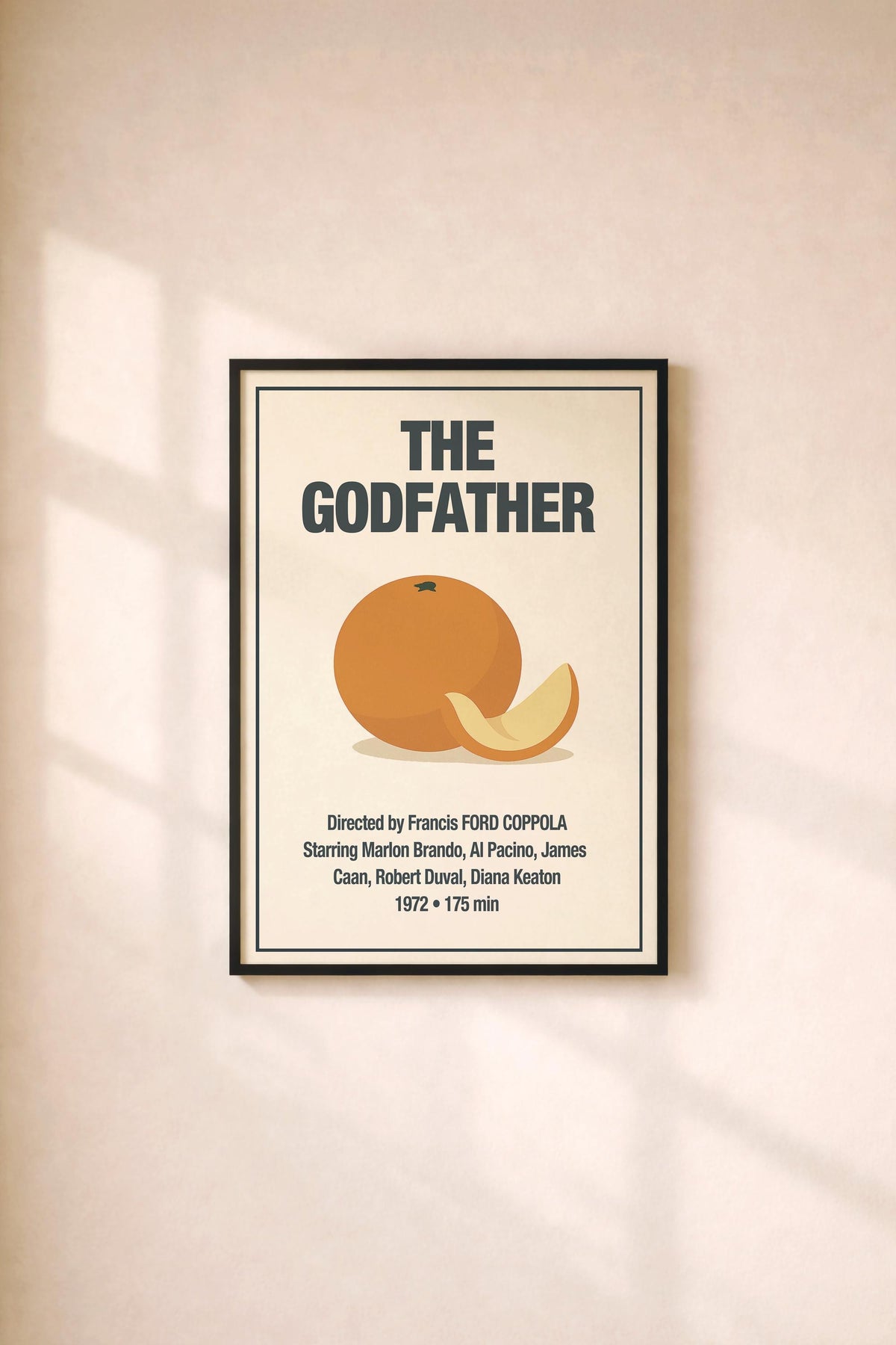 The Godfather Minimalist Movie Poster – Vintage Film Art Print