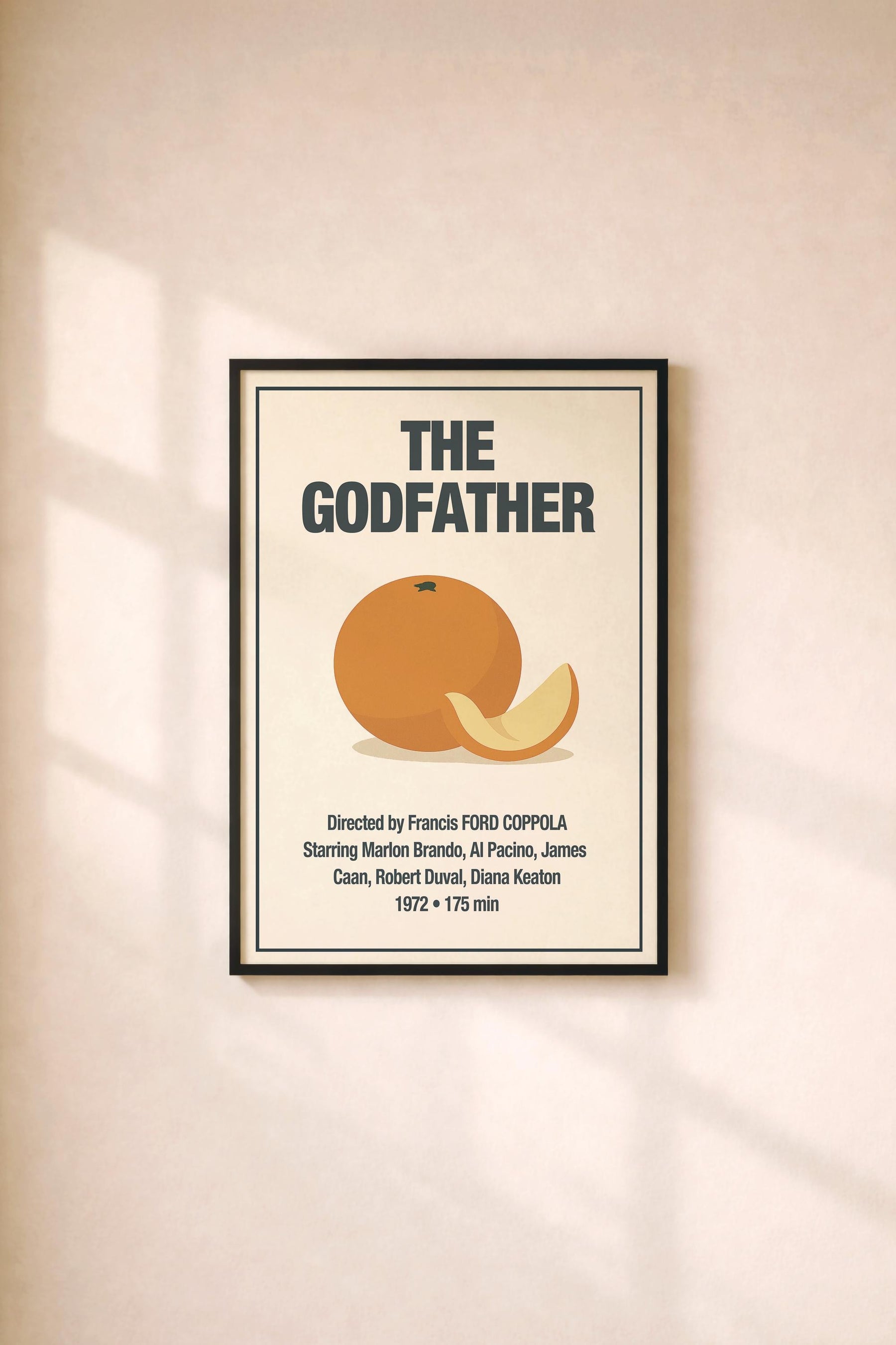 The Godfather Minimalist Movie Poster – Vintage Film Art Print