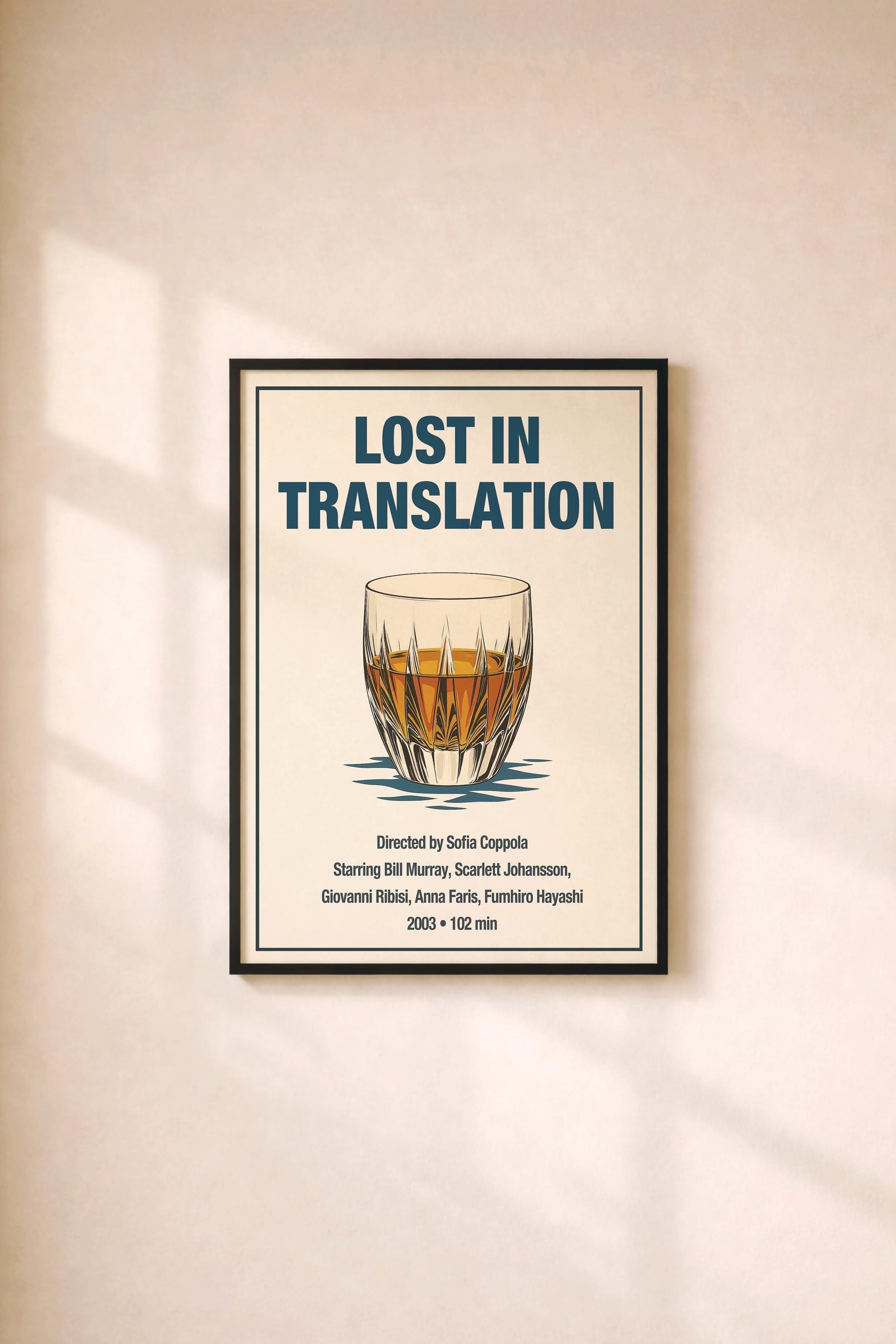 Lost in Translation Minimalist Movie Poster – Vintage Film Art Print
