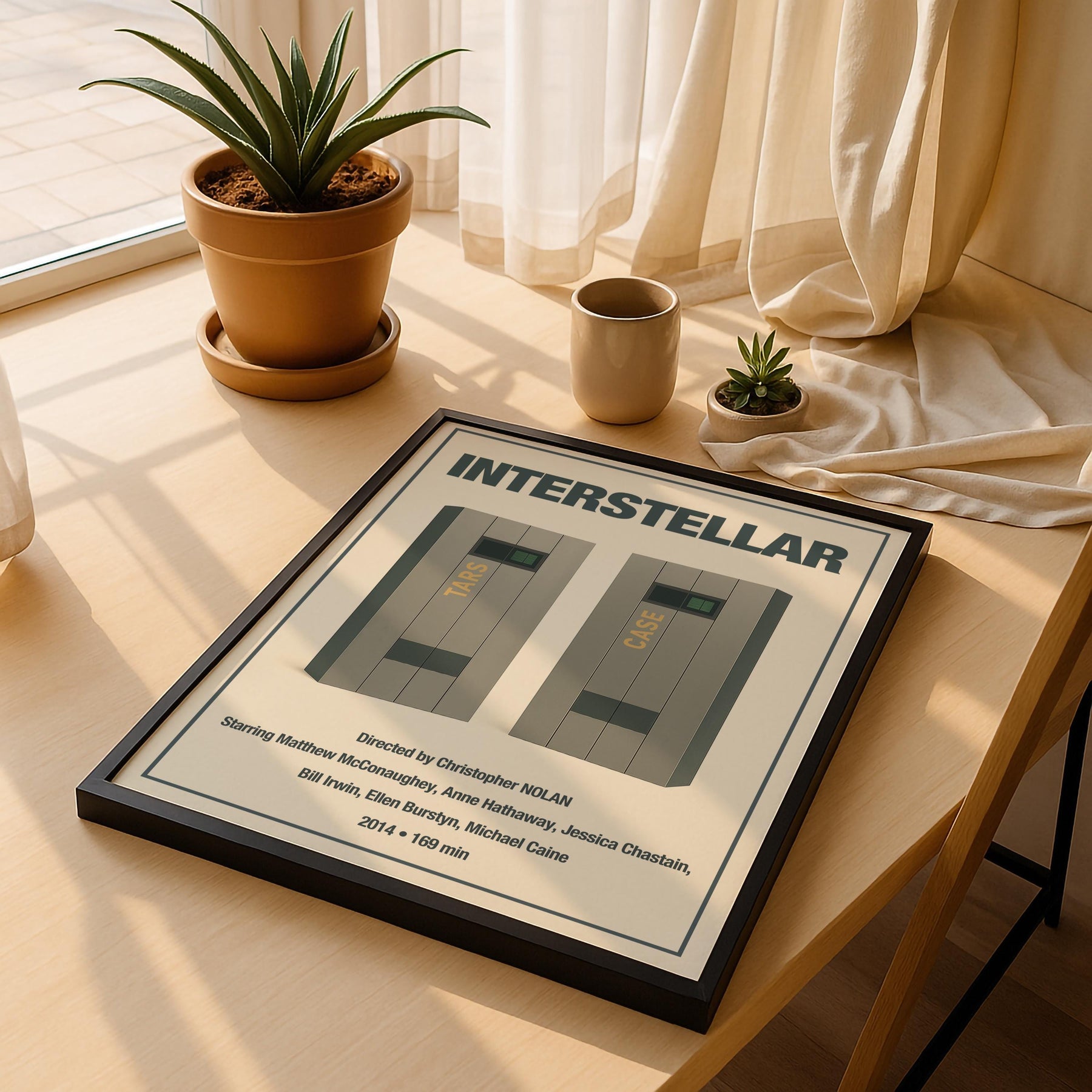 Interstellar Minimalist Movie Poster – Vintage Film Art Print — image 4
