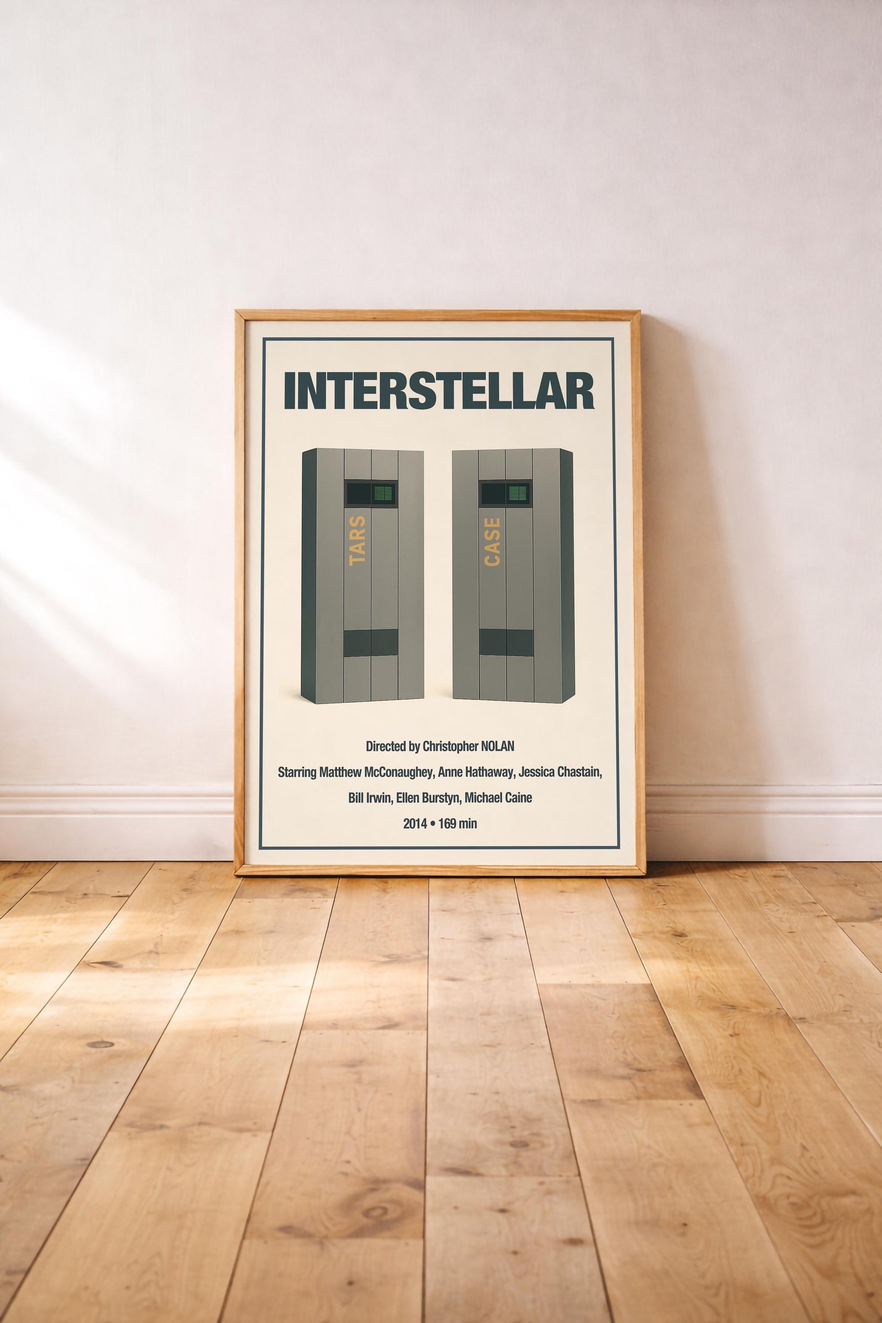 Interstellar Minimalist Movie Poster – Vintage Film Art Print — image 2