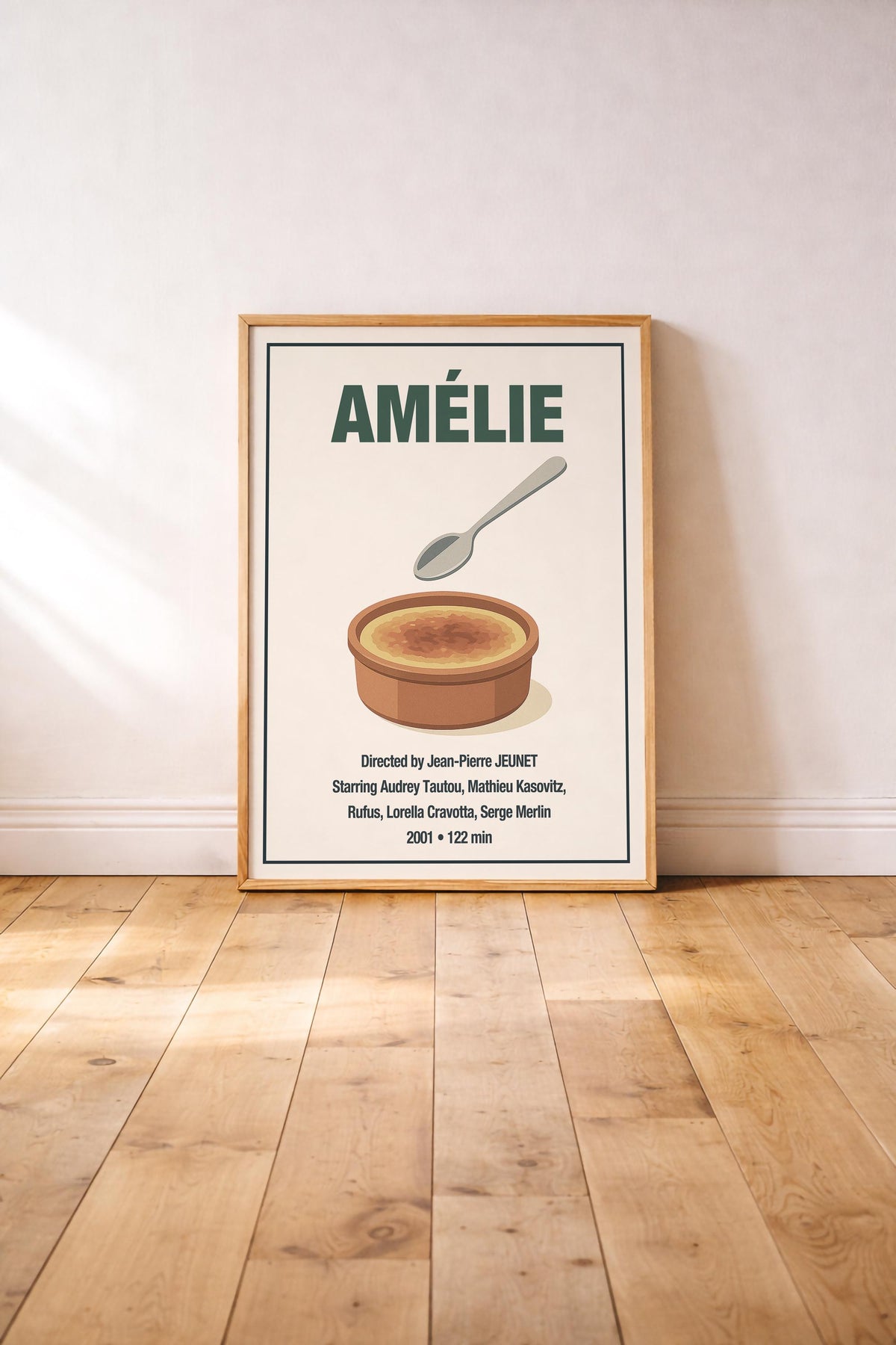 Amélie Minimalist Film Poster | Vintage French Cinema Wall Art Print