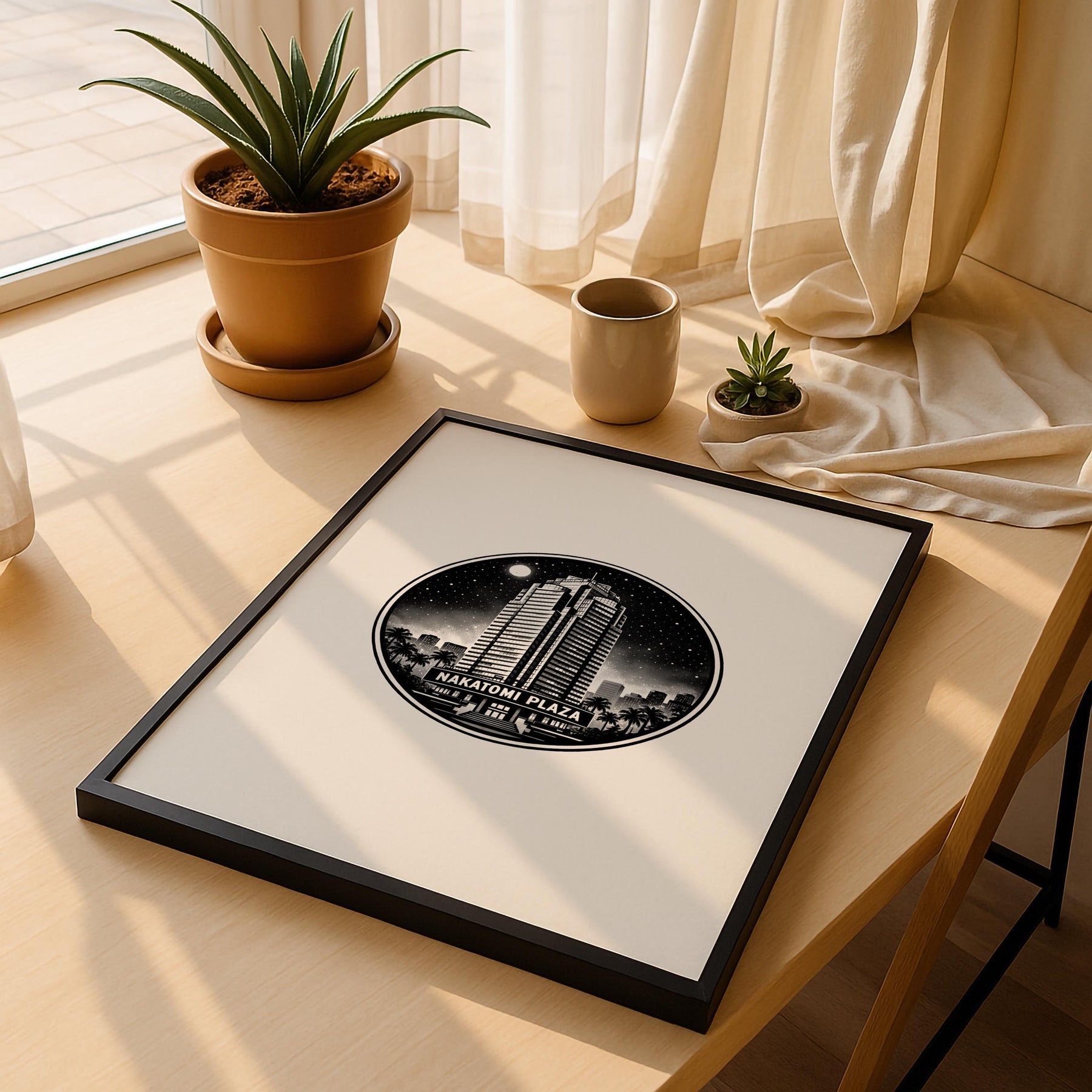 Die Hard Nakatomi Plaza Print – Minimalist Movie Location Poster — image 4