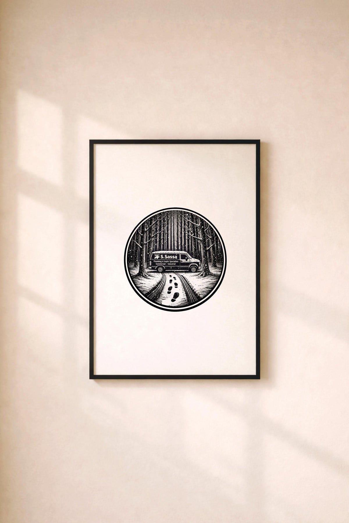 Sopranos Pine Barrens Art Print – Minimalist TV Location Giclée