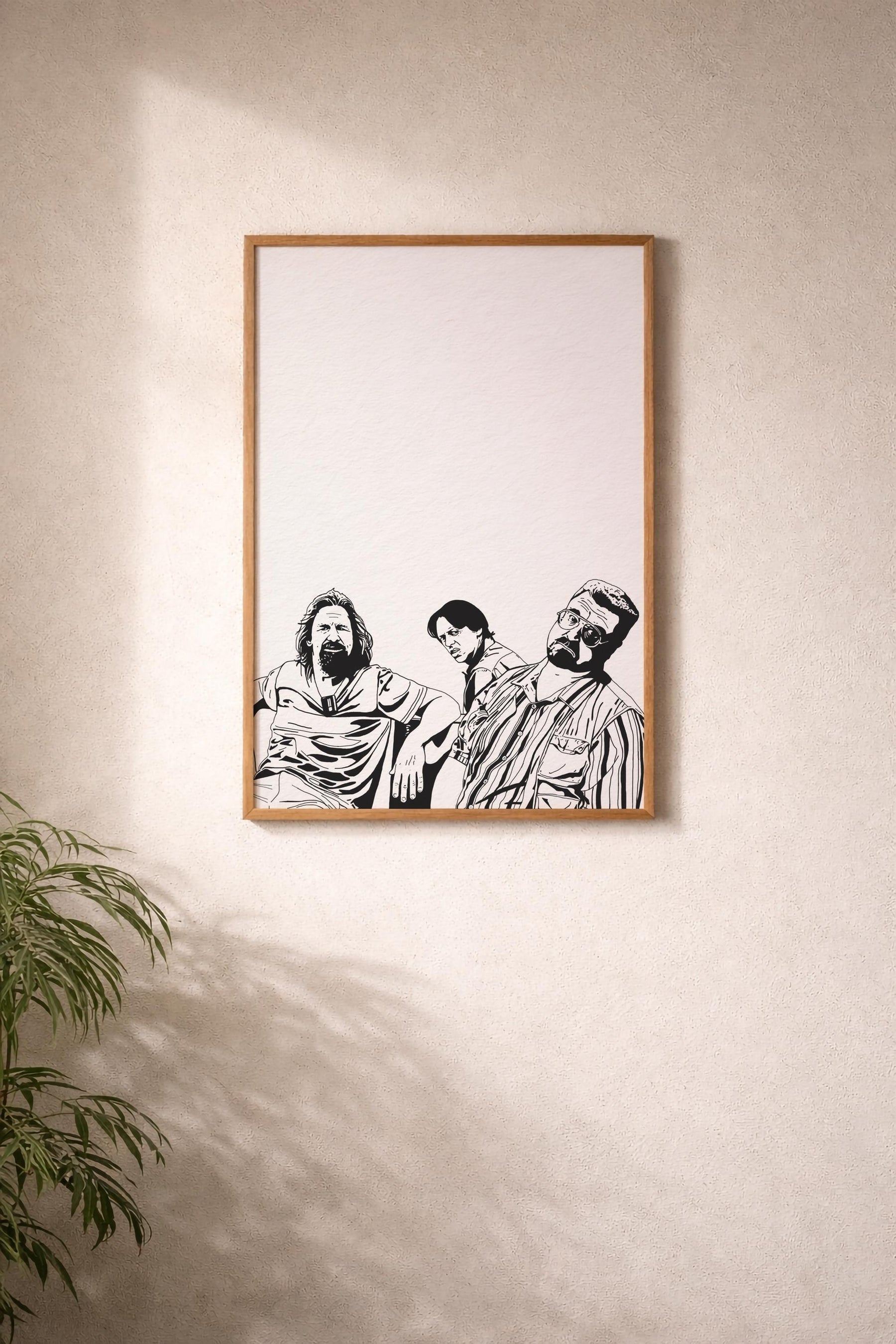 The Big Lebowski Illustration Print – The Dude, Walter & Donny Film Poster, Cult Movie Poster Wall Art — image 7