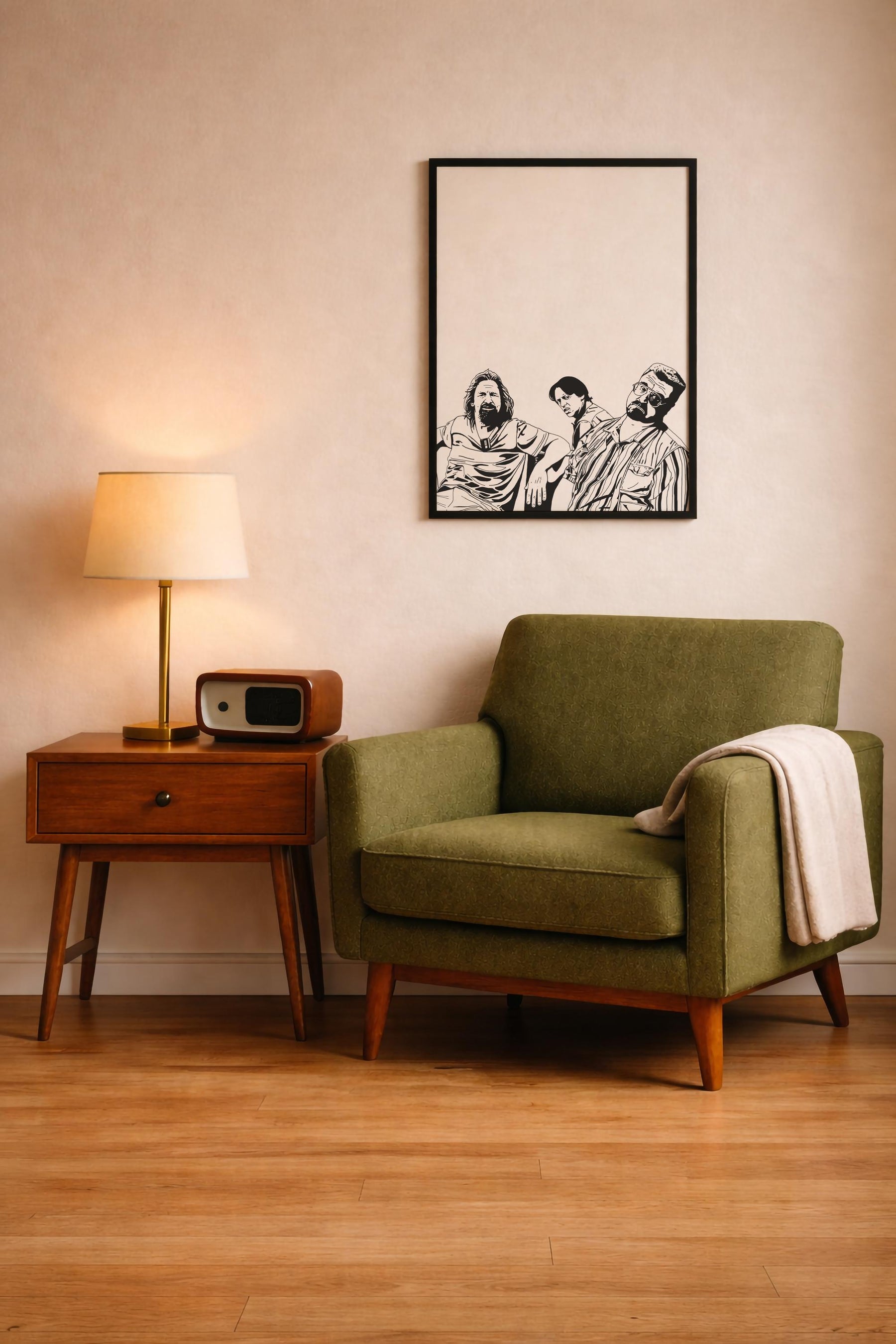 The Big Lebowski Illustration Print – The Dude, Walter & Donny Film Poster, Cult Movie Poster Wall Art — image 10