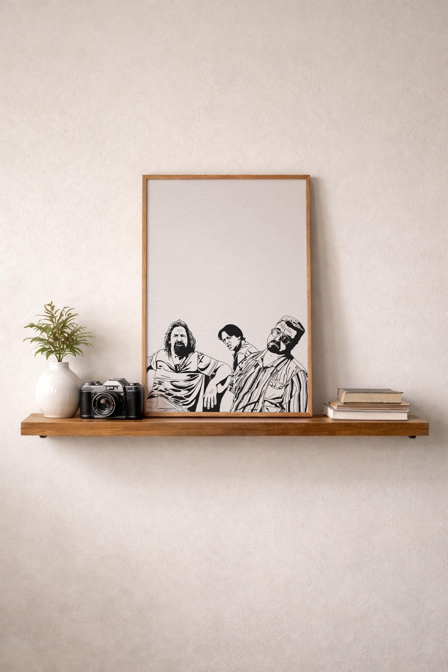 The Big Lebowski Illustration Print – The Dude, Walter & Donny Film Poster, Cult Movie Poster Wall Art — image 9