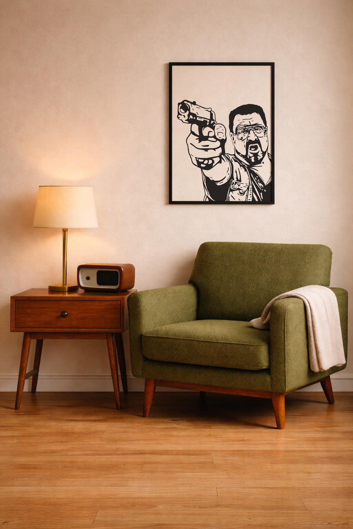 The Big Lebowski Walter Sobchak Art Print – Hand-Drawn Movie Poster — image 10